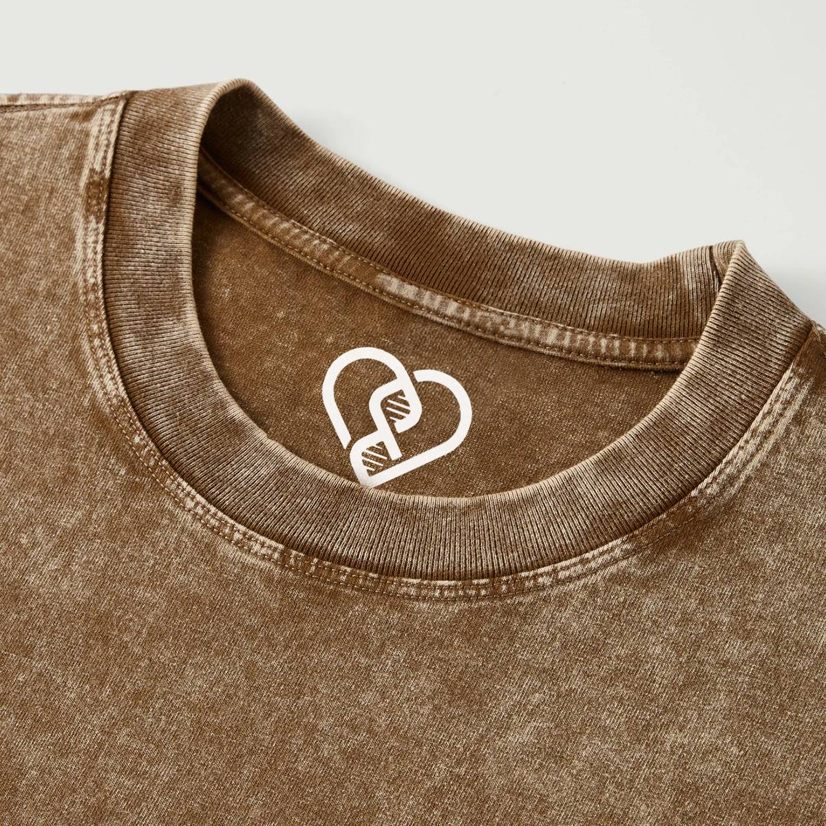 Premium Heavyweight Oversized Snow Wash T-shirt - Blank/No Graphic