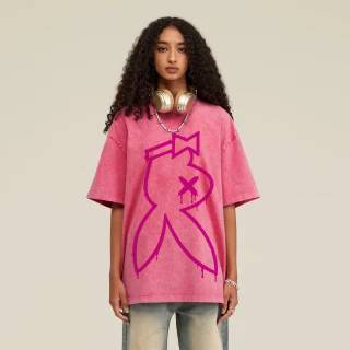Heavyweight Oversized Snow Wash T-shirt - Playboy Killer