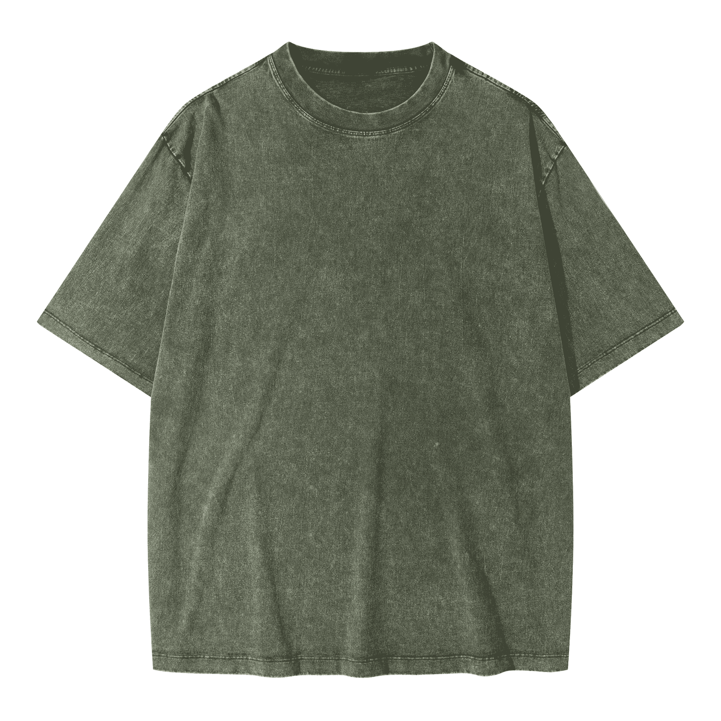 Premium Heavyweight Oversized Snow Wash T-shirt - Blank/No Graphic