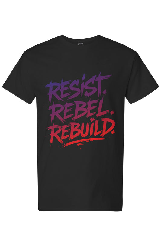 Resist Rebel Rebuild (Sunset) T-Shirt