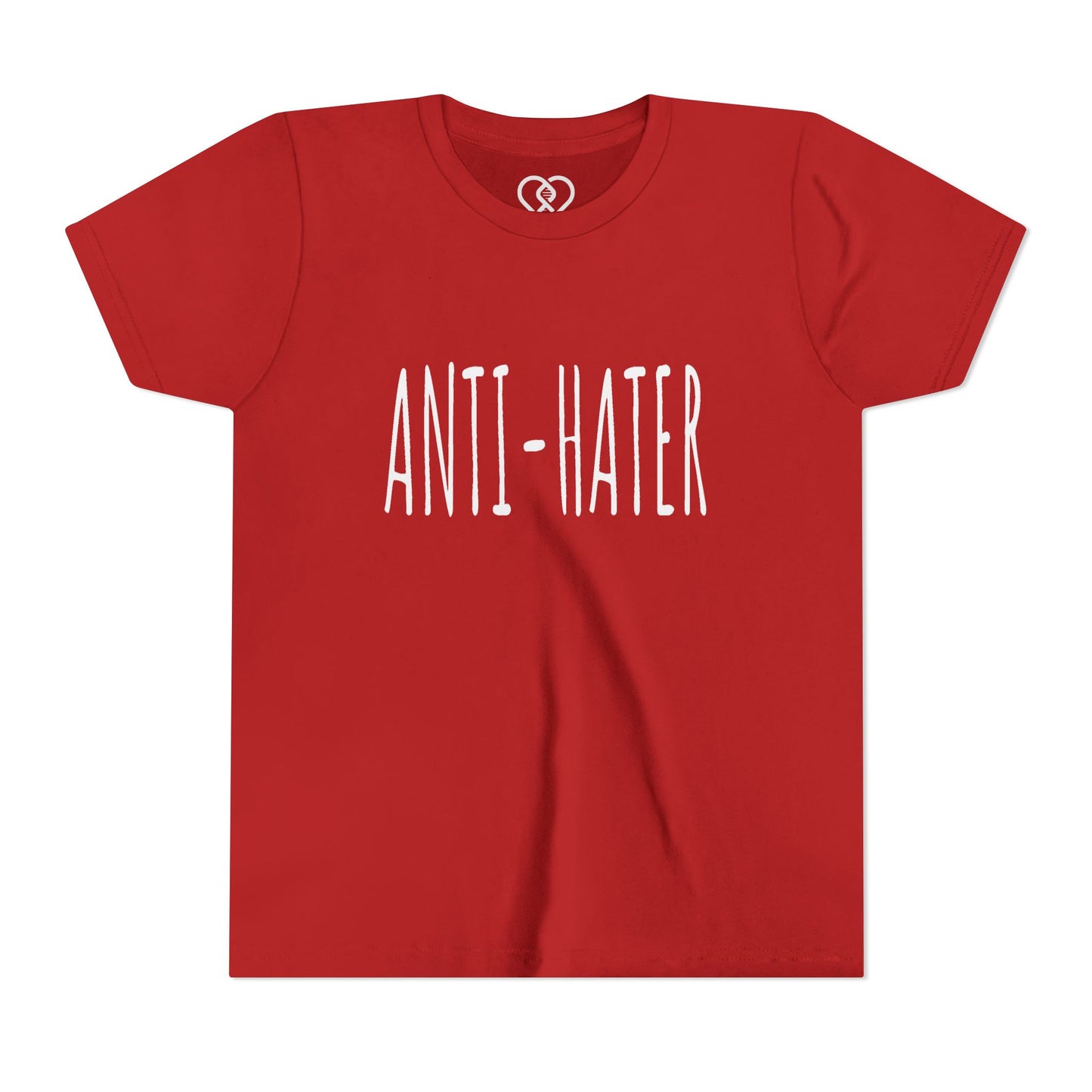 Youth Tee — "ANTI-HATER" Graphic Kids Shirt, Bold Anti-Bully Statement Top
