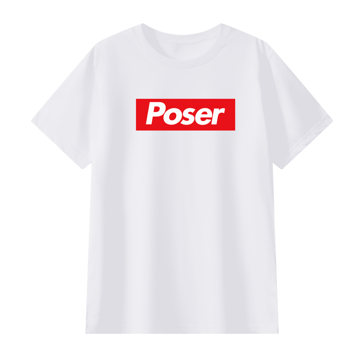 Classic Crew Neck Combed Mercerized T-shirt - Poser