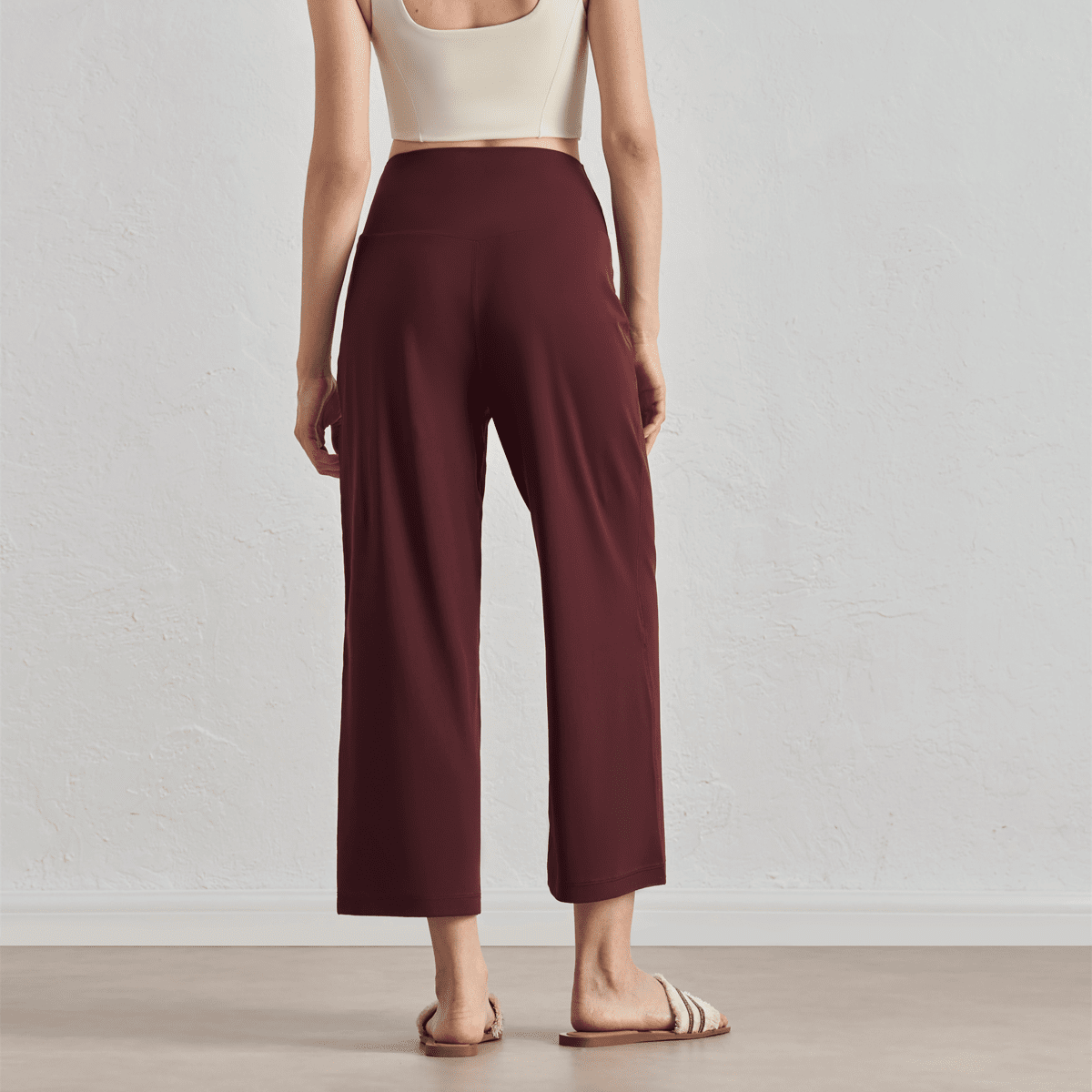 Women's Wide-leg yoga pants (Logo Top Right Padow)