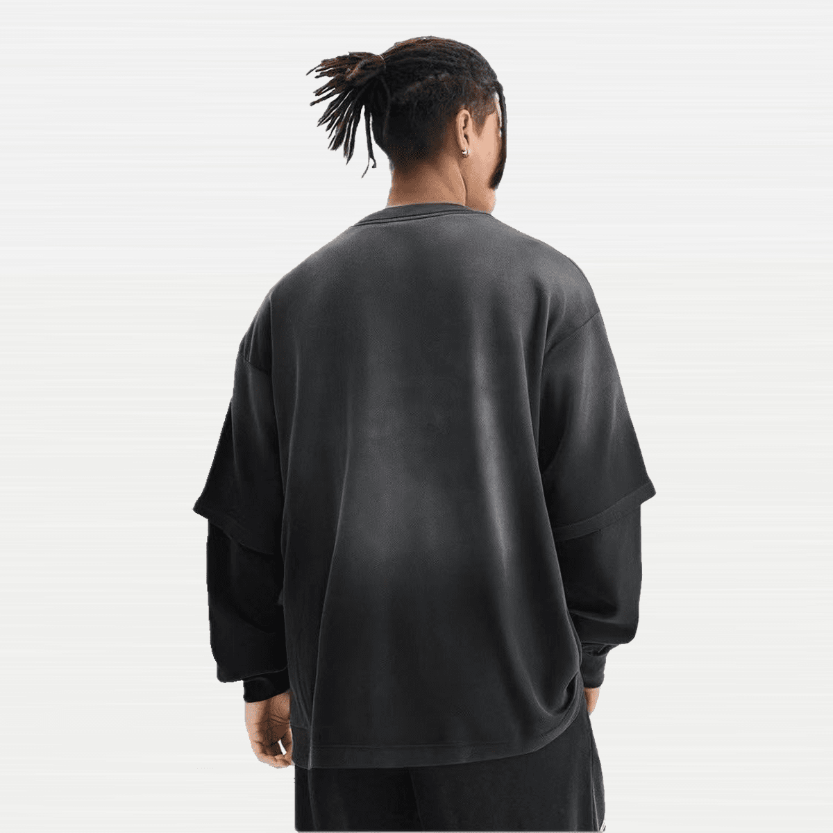 Heavyweight Washed Vintage Double-Gauze Long-Sleeve Shirt
