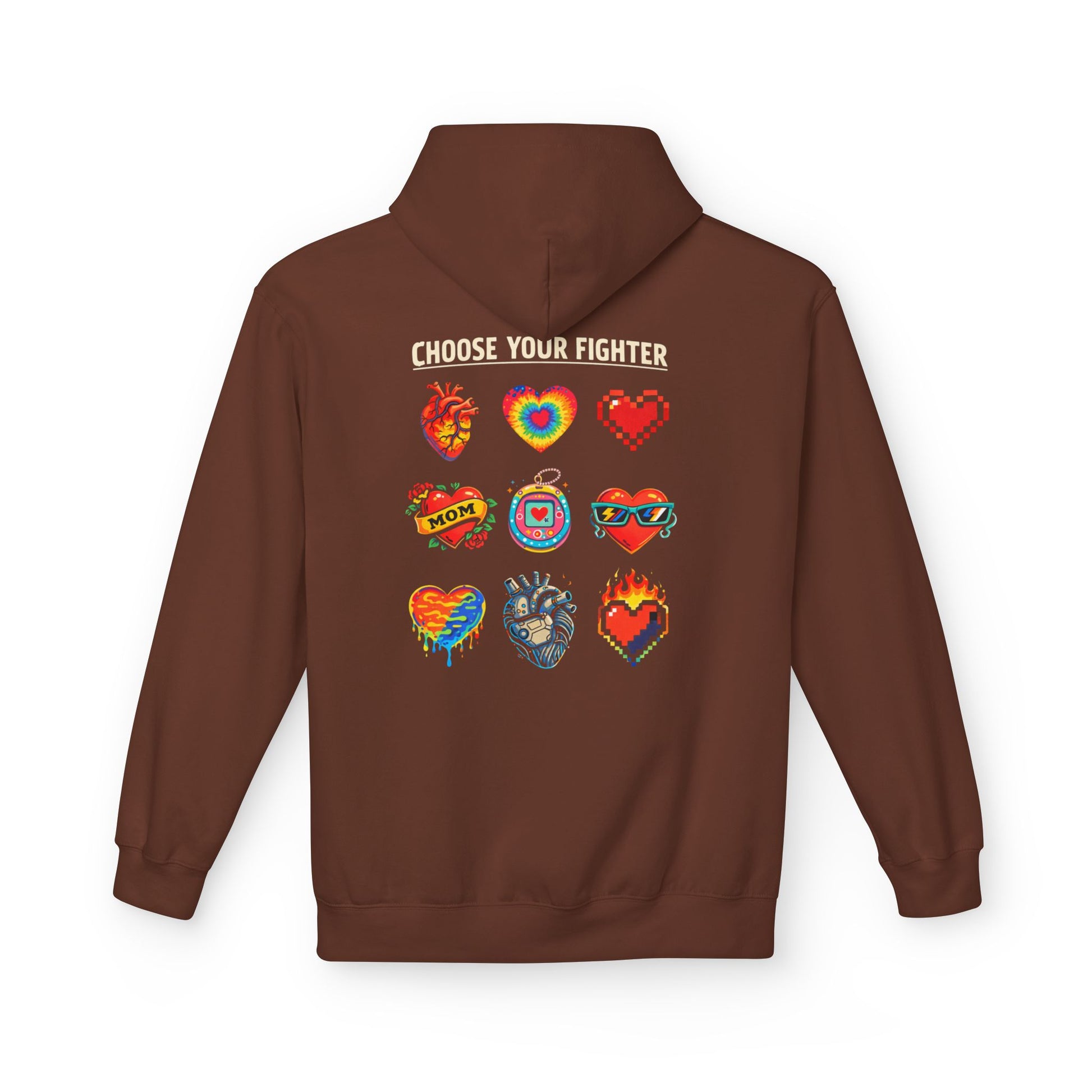 Choose Your Fighter Hearts Hoodie