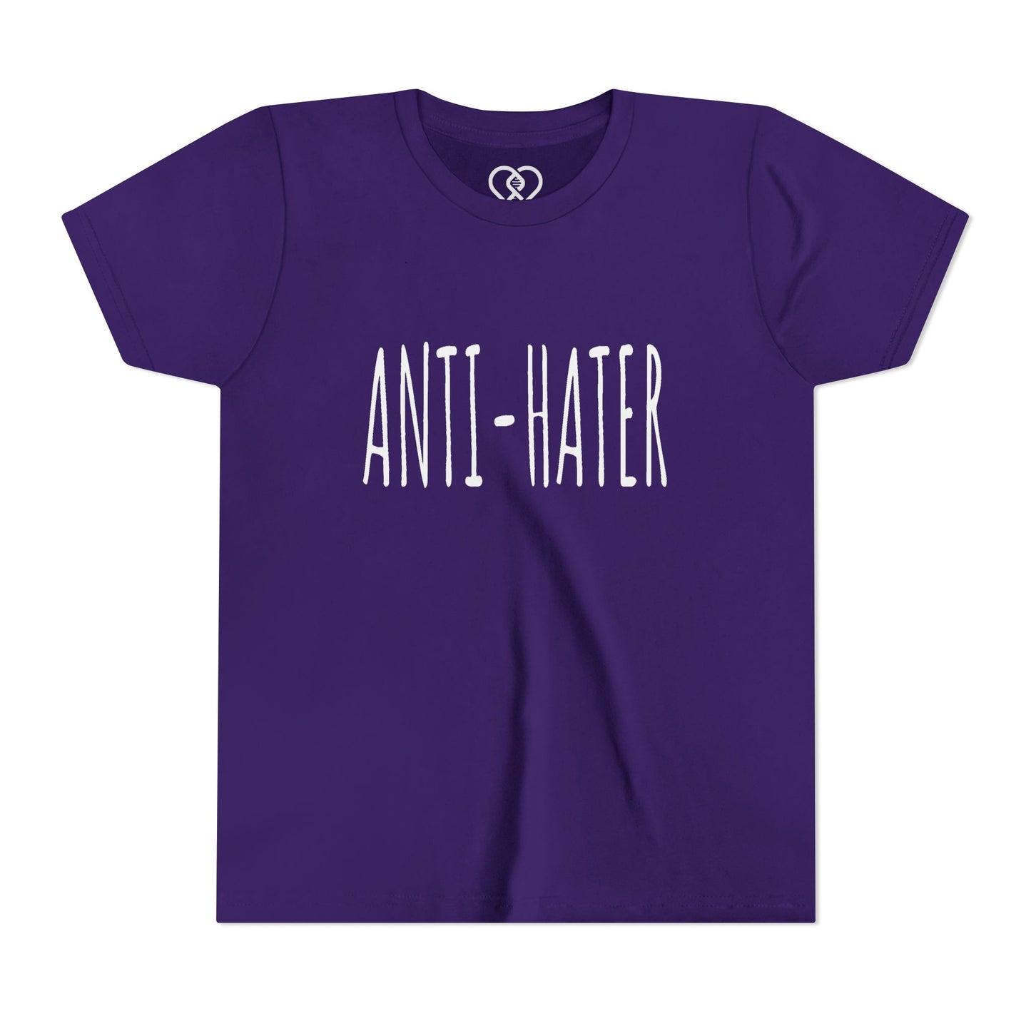 Youth Tee — "ANTI-HATER" Graphic Kids Shirt, Bold Anti-Bully Statement Top