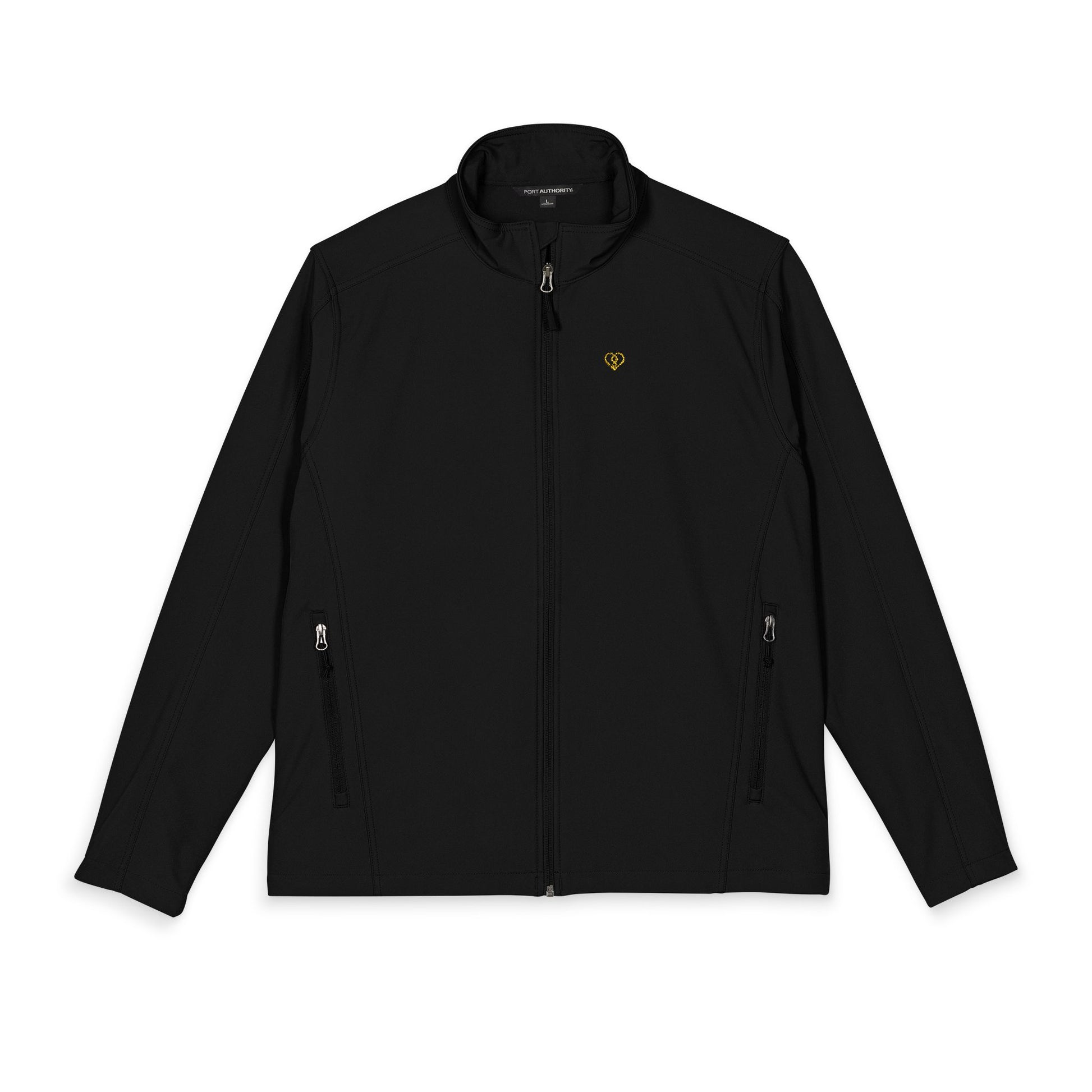 Embroidered Men's Soft Shell Jacket - Lightweight Windbreaker with Logo
