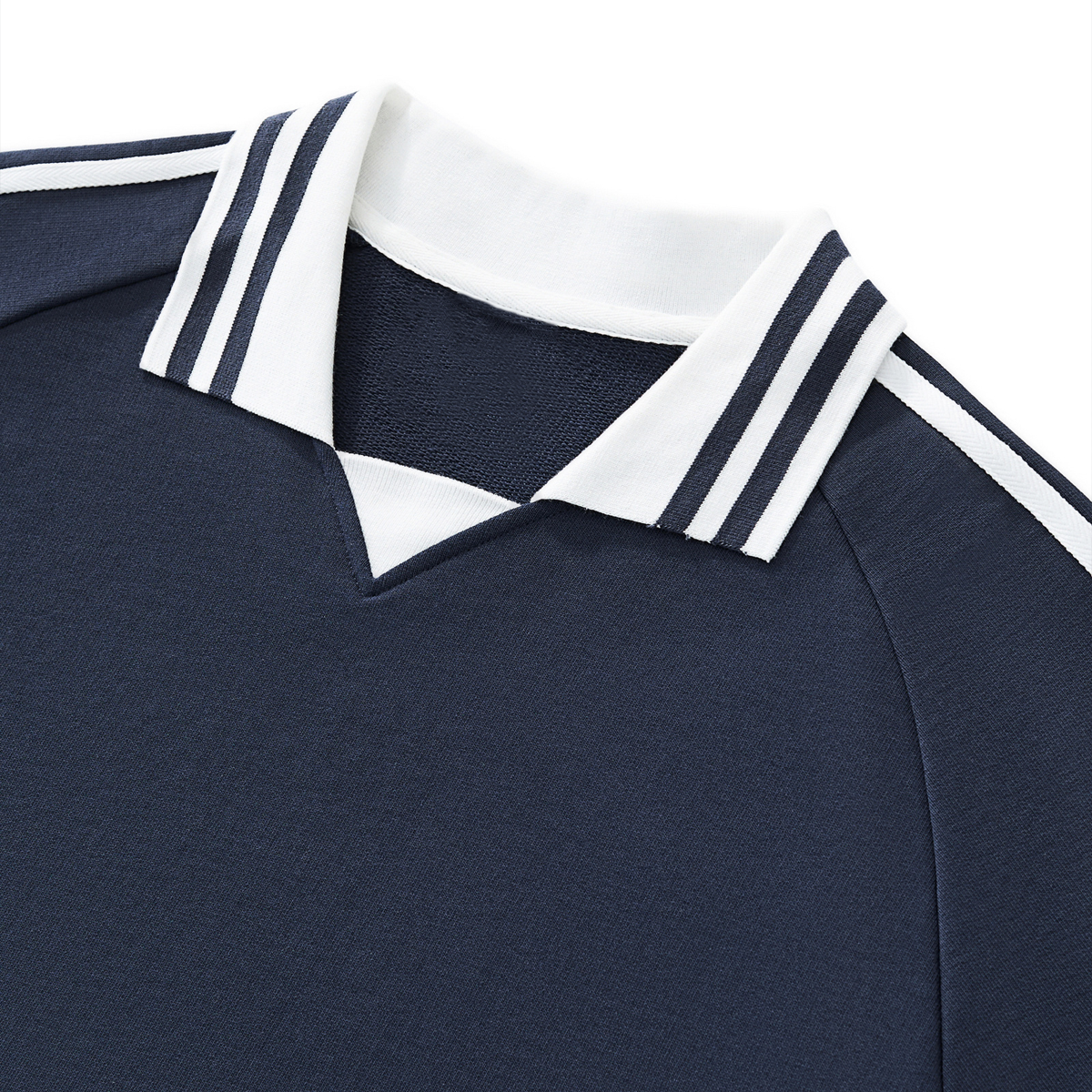 Loose-Fit Heavyweight Contrast Collar Sweatshirt
