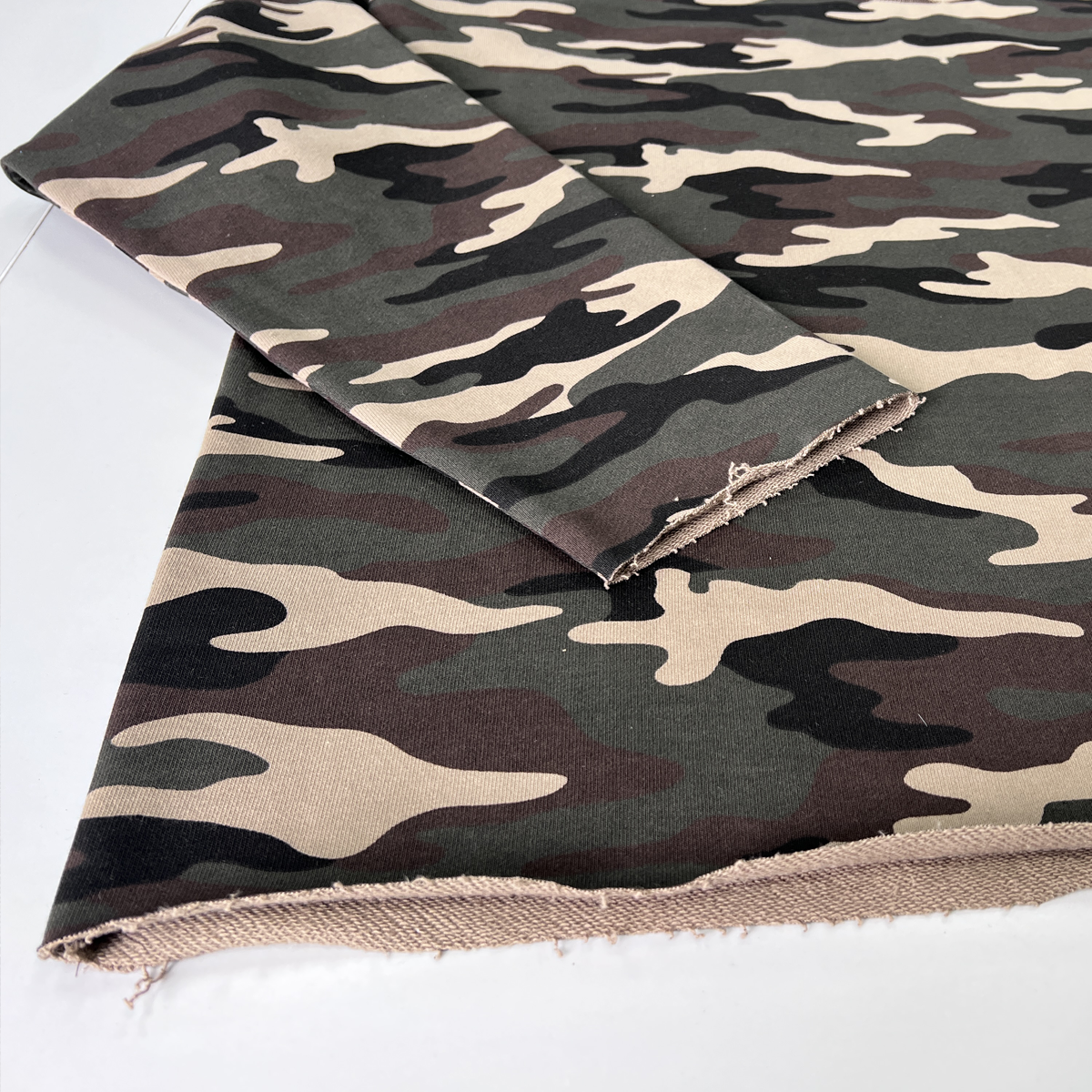 Heavyweight Camo Cropped Crewneck Sweatshirt