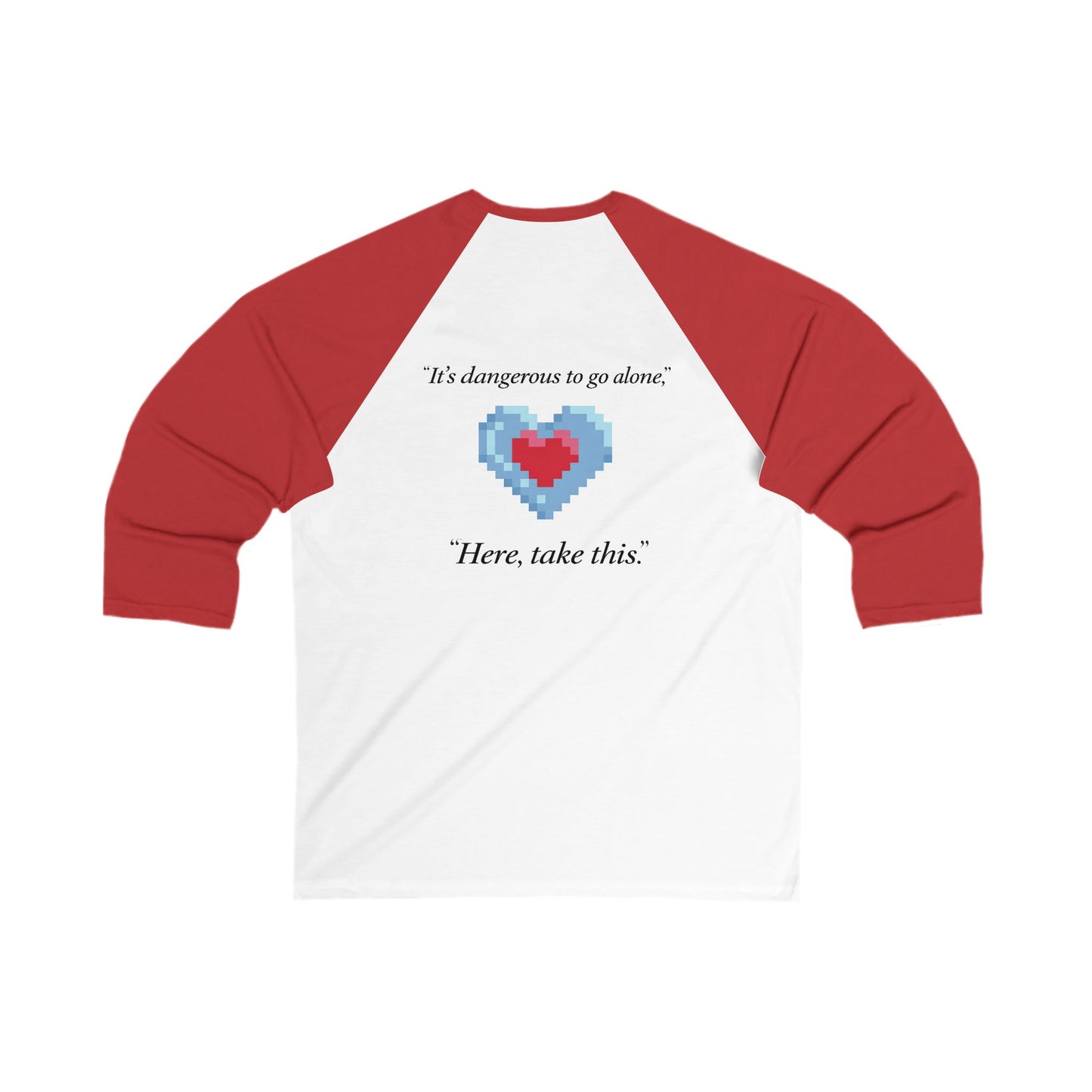 Retro Gamer Heart Baseball Tee