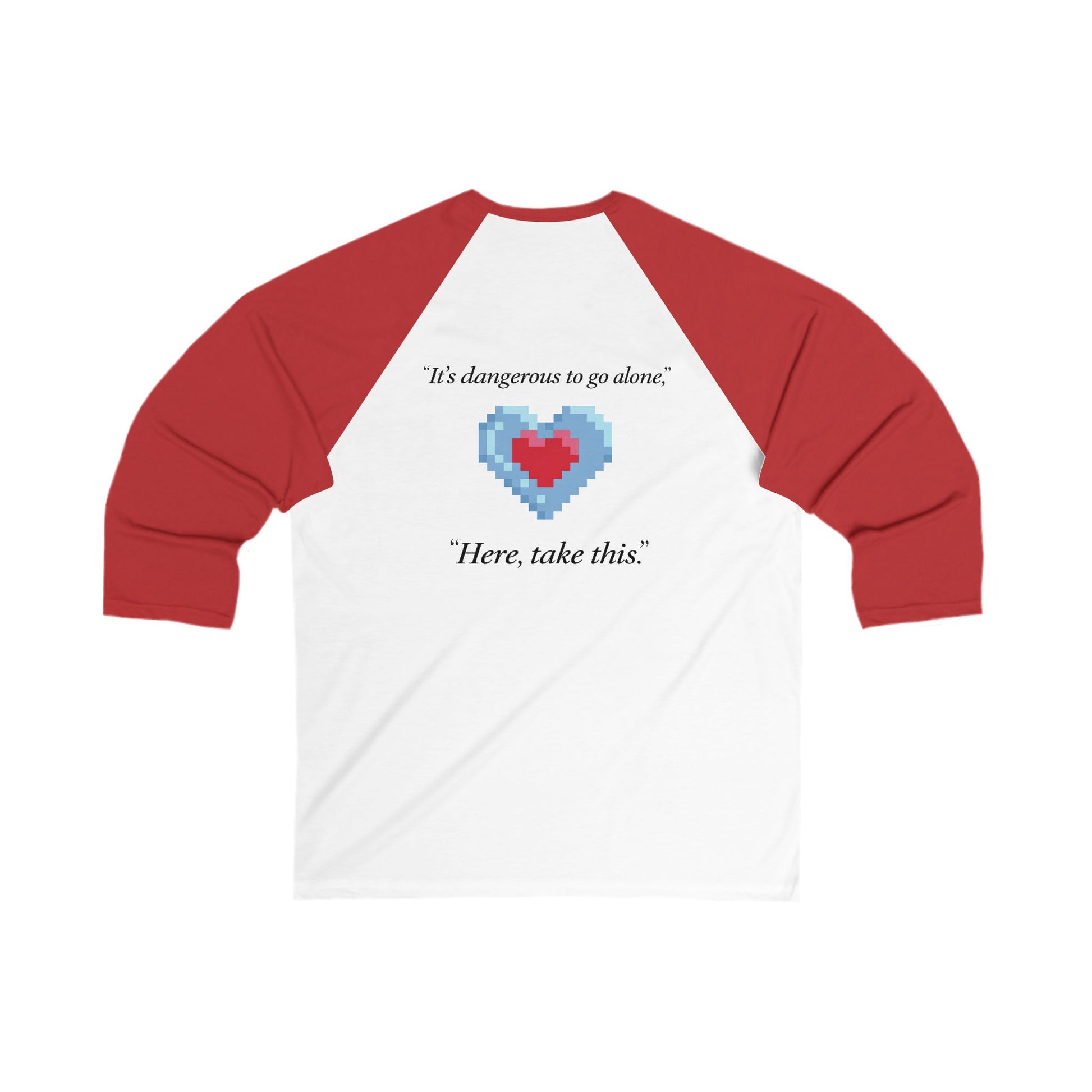Retro Gamer Heart Baseball Tee