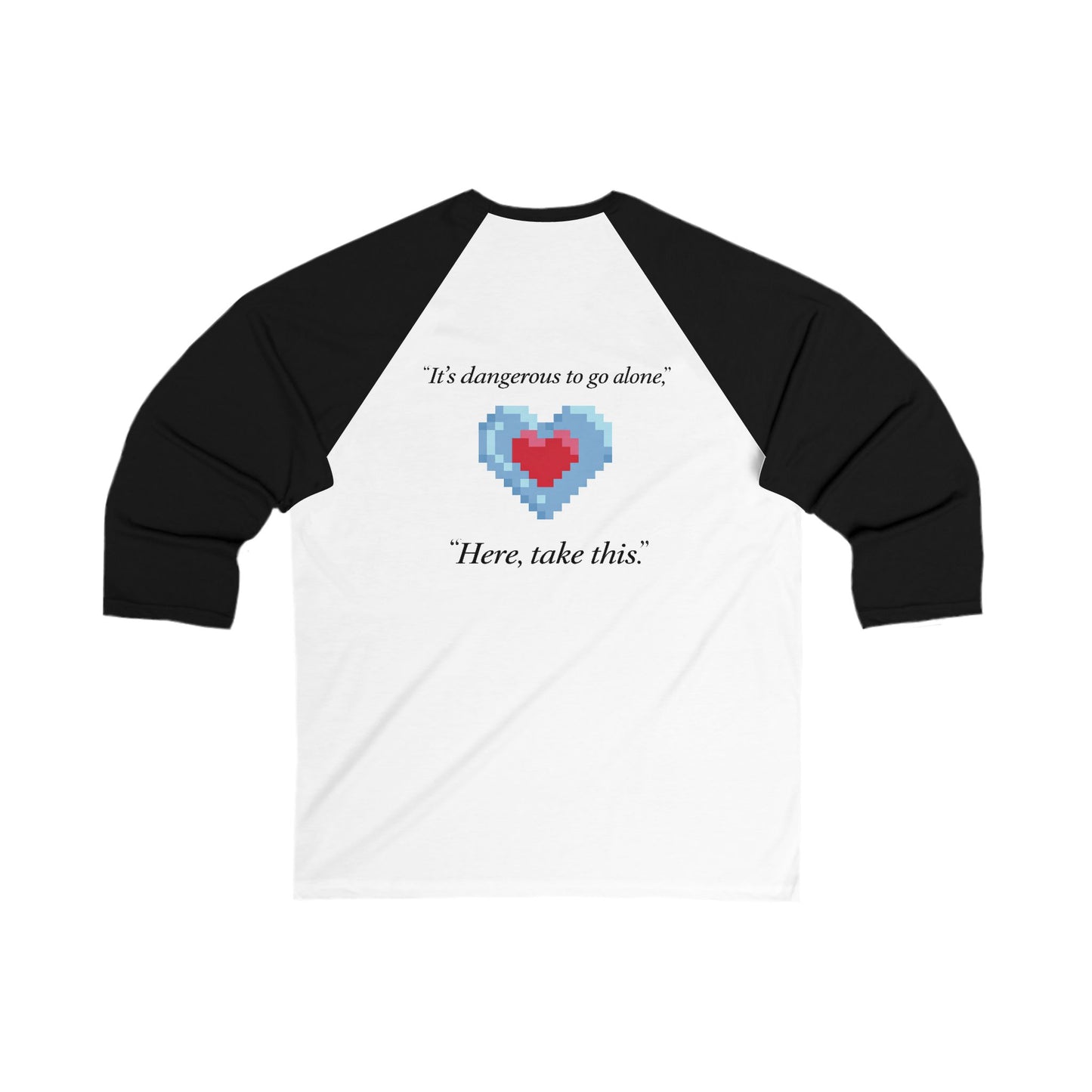 Retro Gamer Heart Baseball Tee
