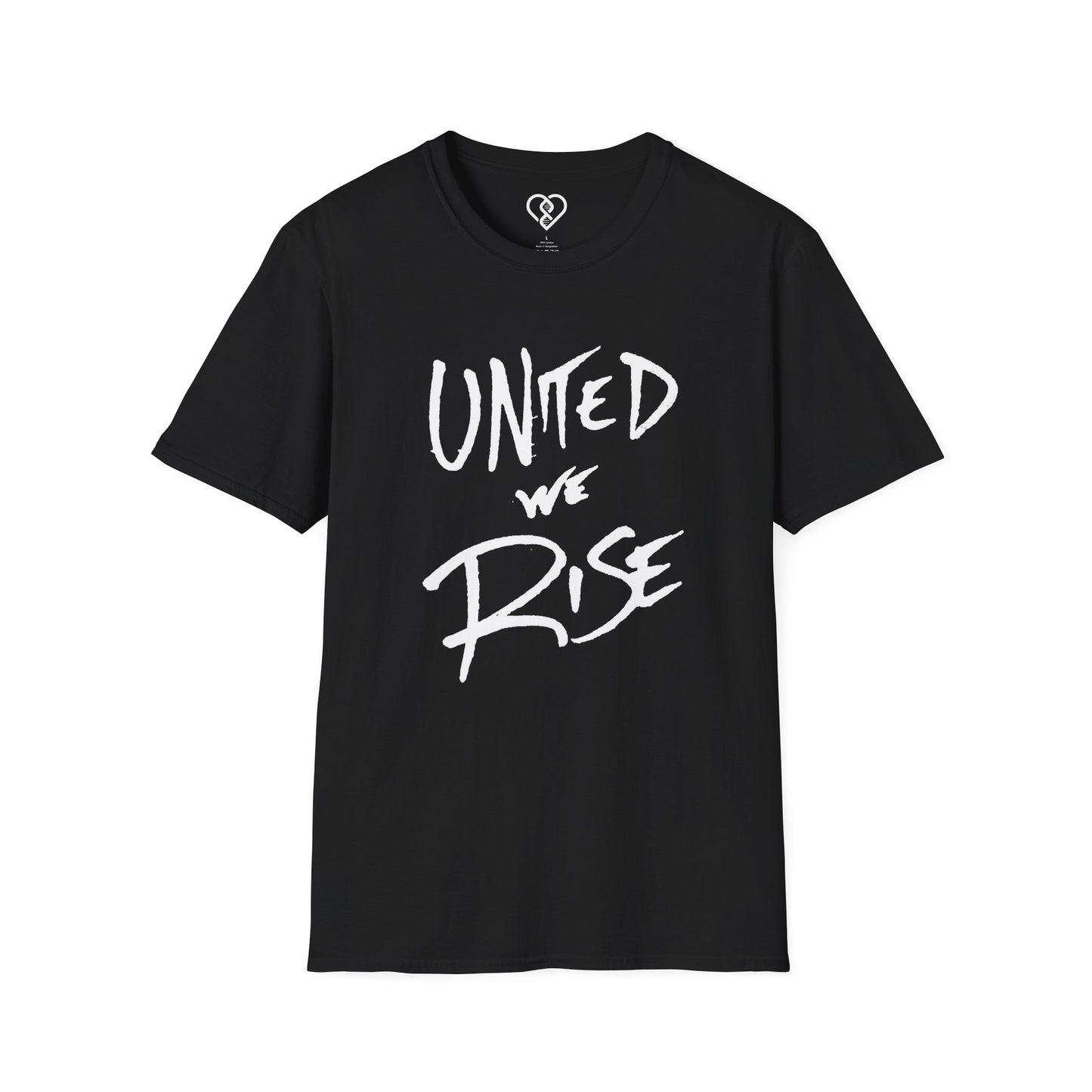 United We Rise Handwritten T-Shirt — Graphic Solidarity Tee
