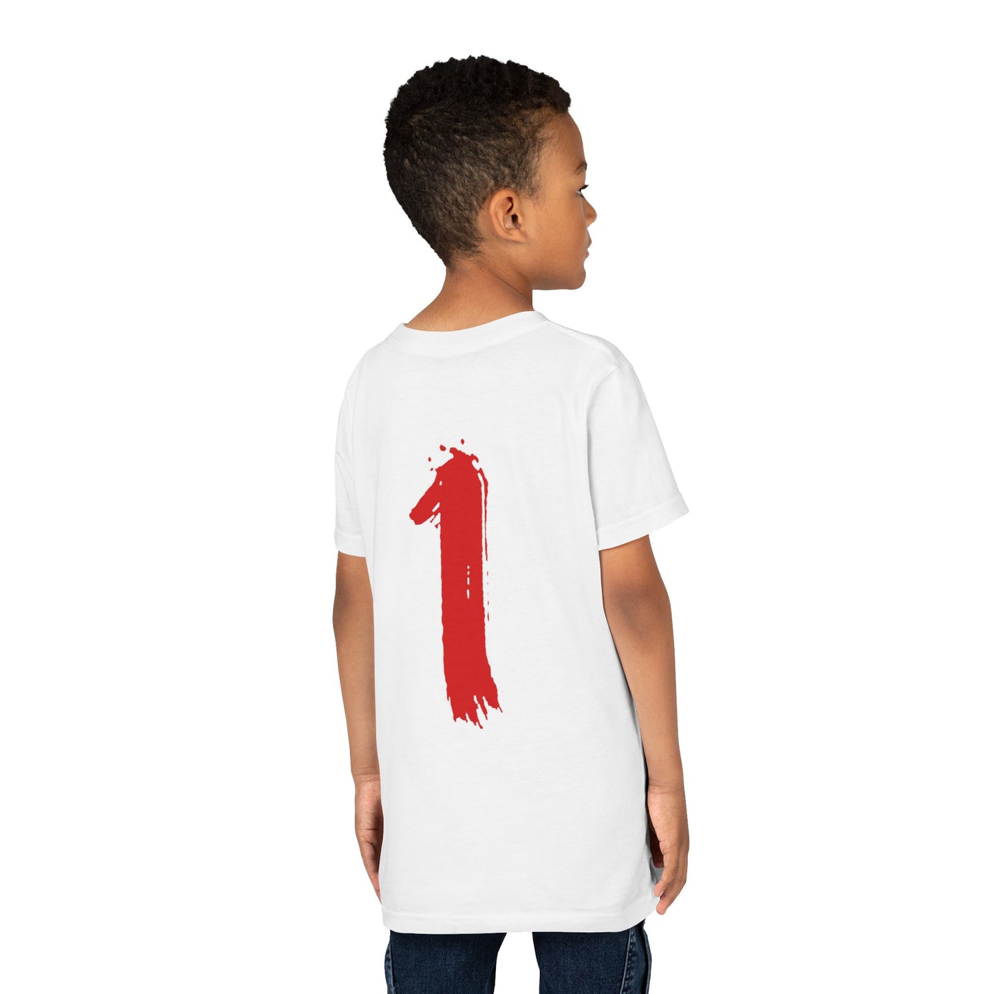 Limited Edition Youth Tee — 'Limited Edition' Front & Red Brushstroke '1' Back