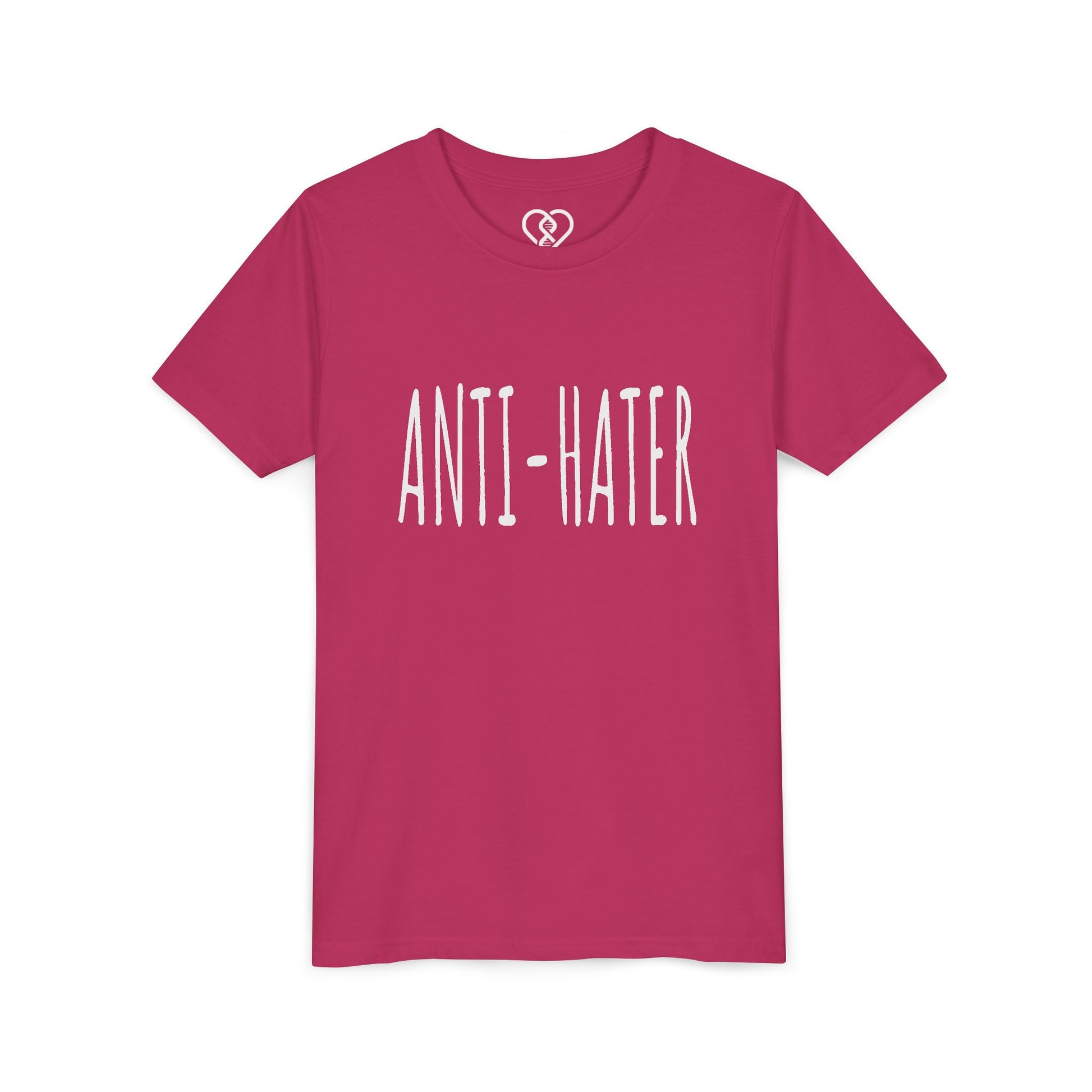 Youth Tee — "ANTI-HATER" Graphic Kids Shirt, Bold Anti-Bully Statement Top
