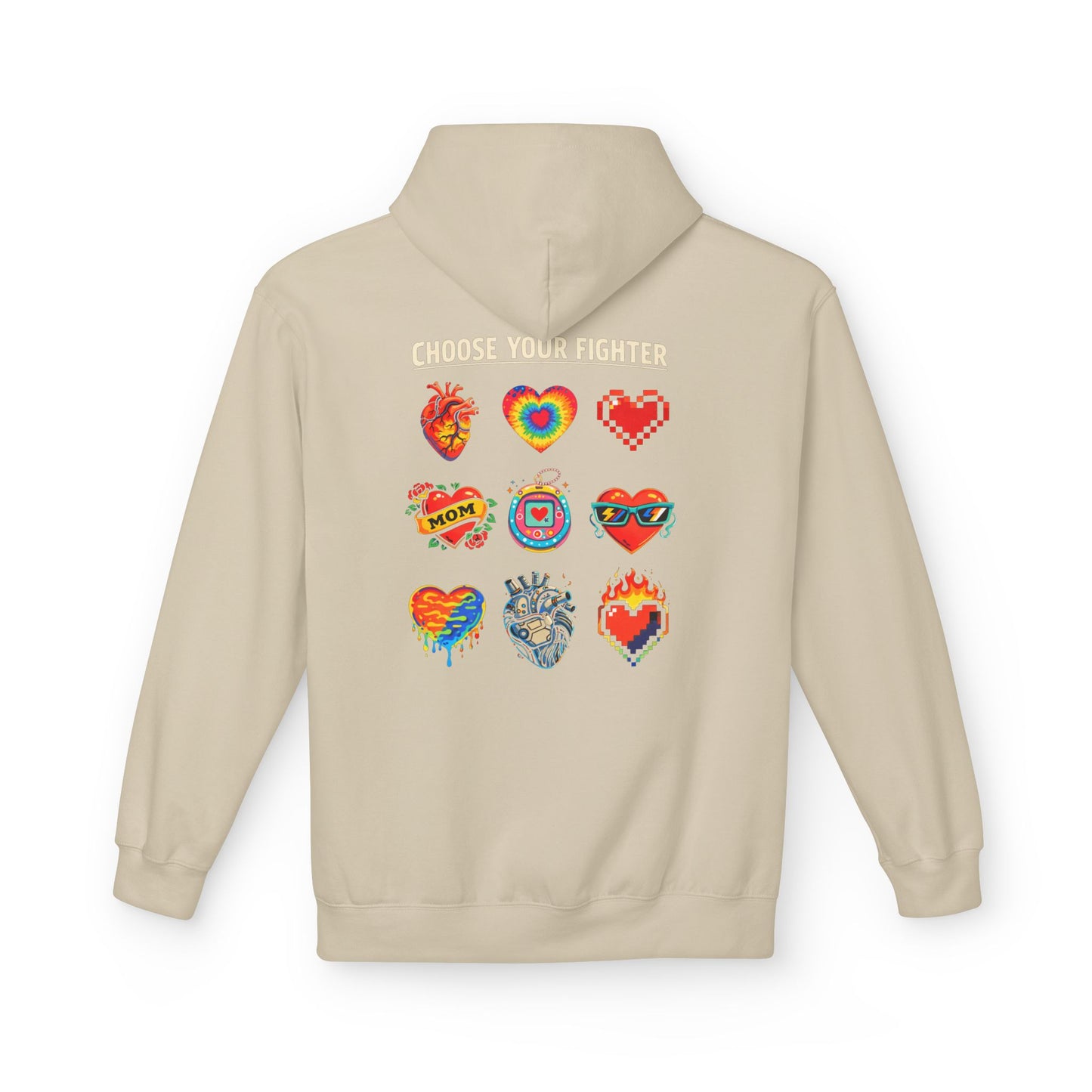 Choose Your Fighter Hearts Hoodie
