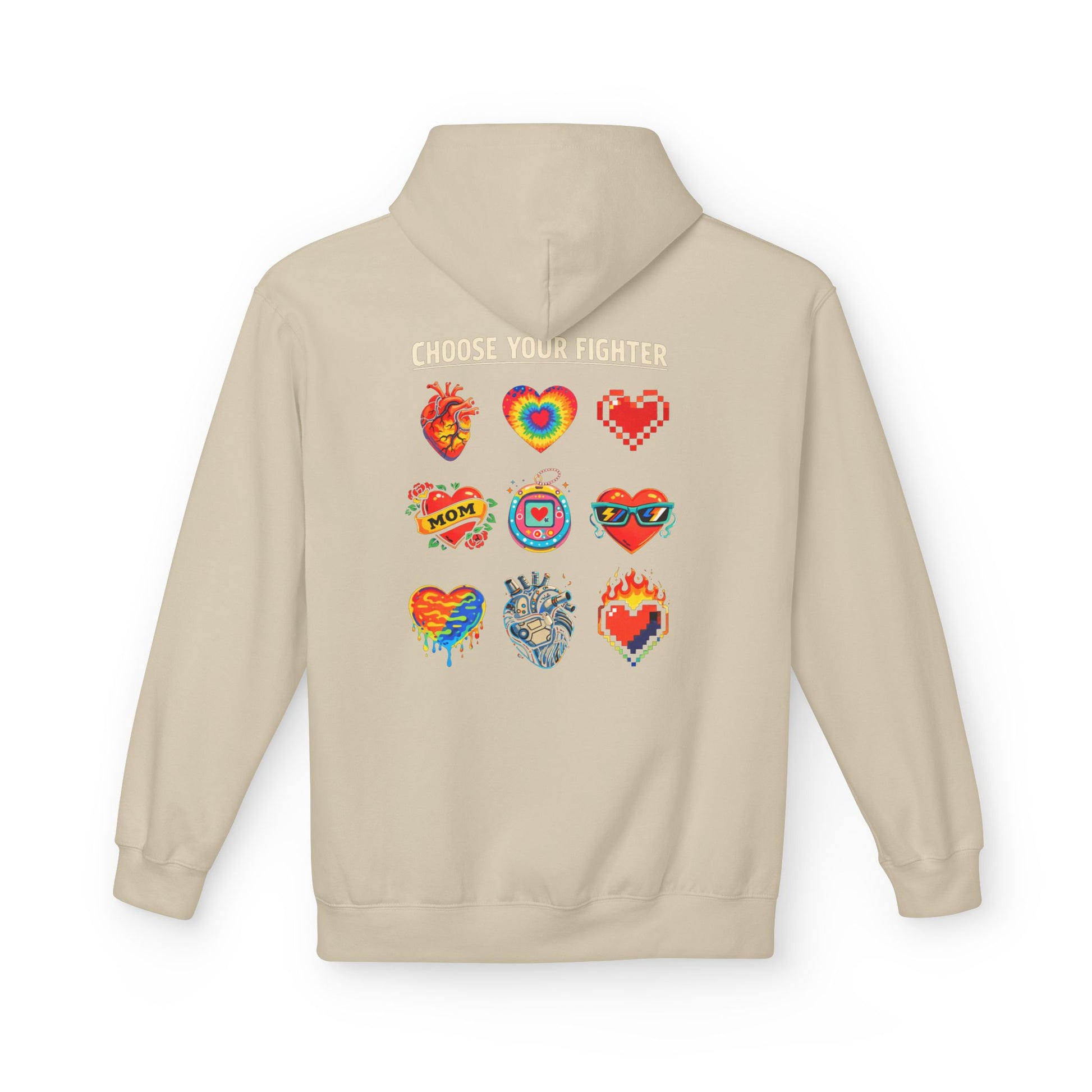 Choose Your Fighter Hearts Hoodie