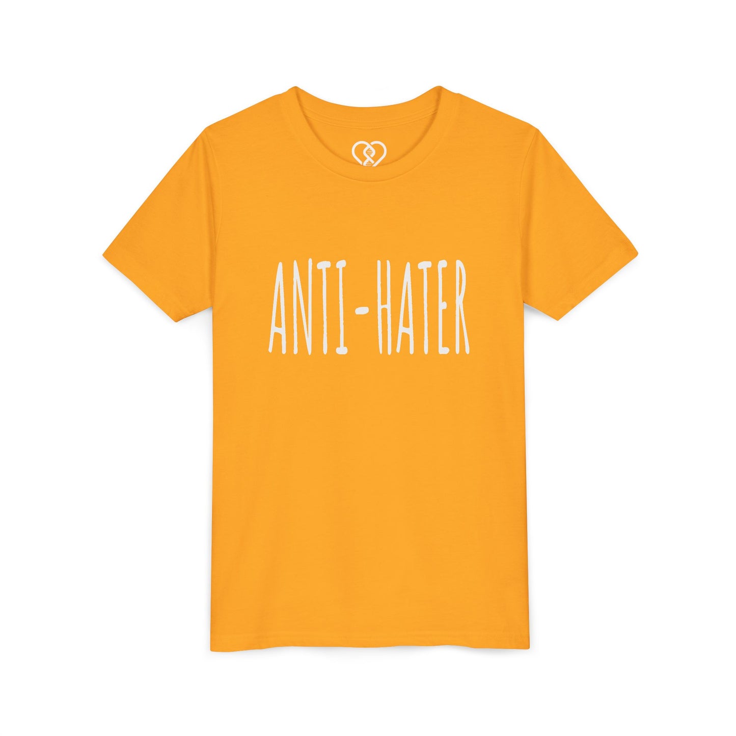 Youth Tee — "ANTI-HATER" Graphic Kids Shirt, Bold Anti-Bully Statement Top