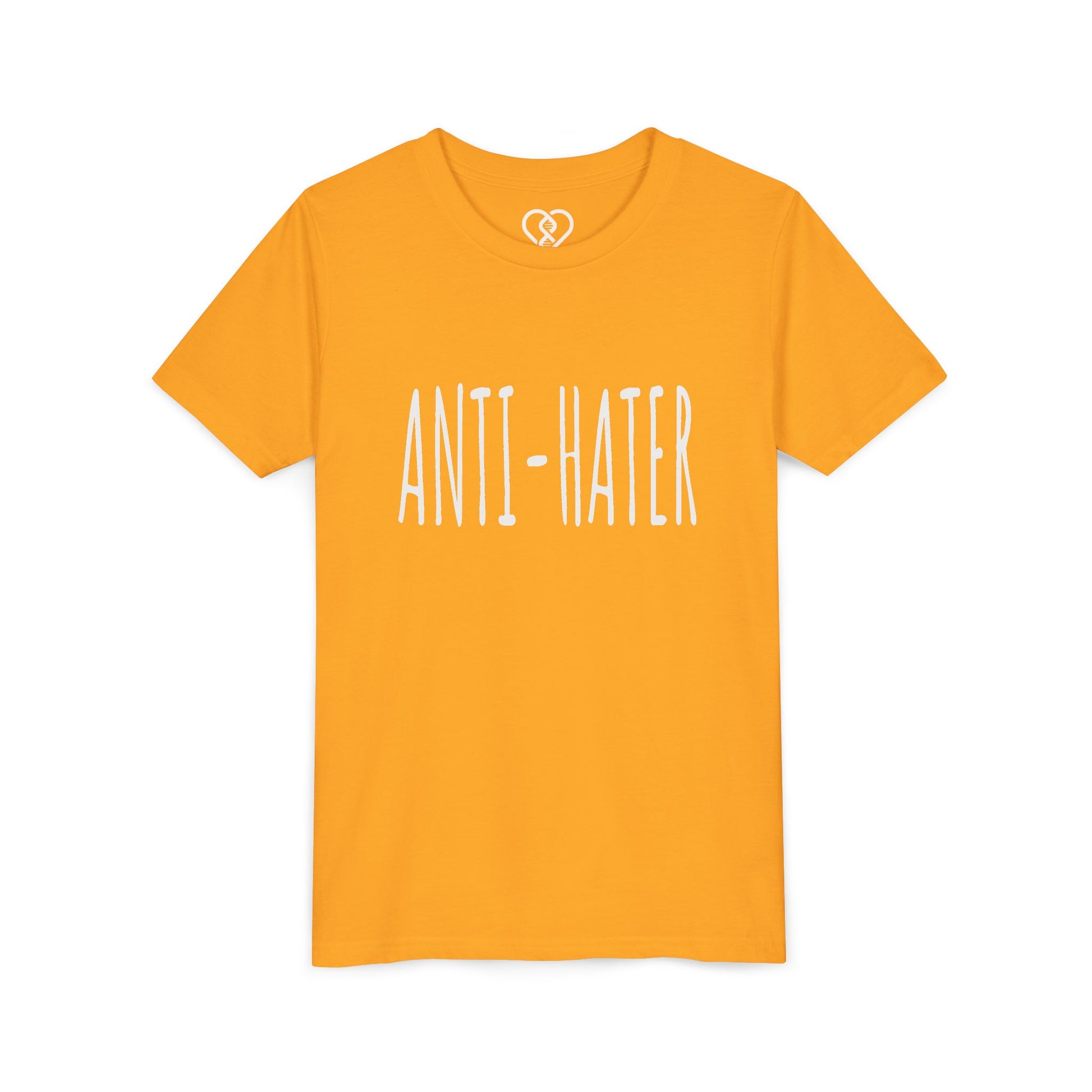 Youth Tee — "ANTI-HATER" Graphic Kids Shirt, Bold Anti-Bully Statement Top