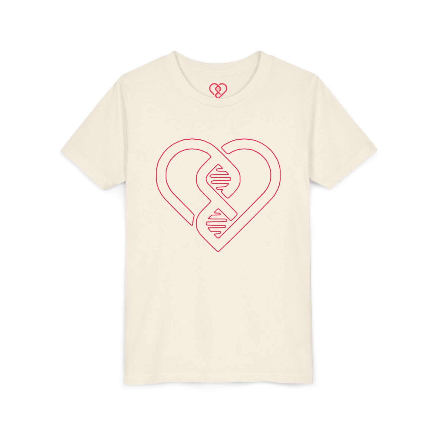 Pink Heart DNA Design Kids’ Short Sleeve Shirt
