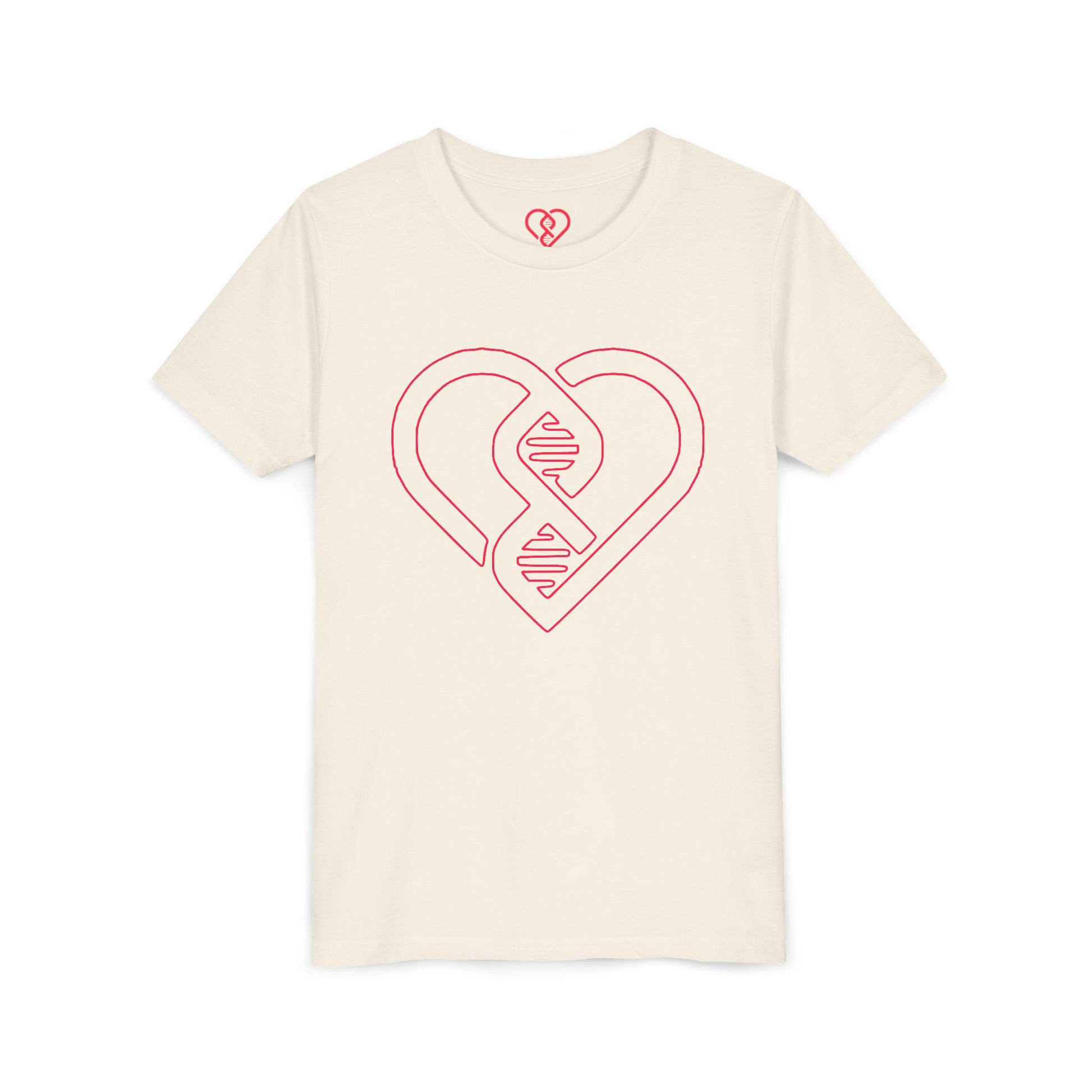 Pink Heart DNA Design Kids’ Short Sleeve Shirt