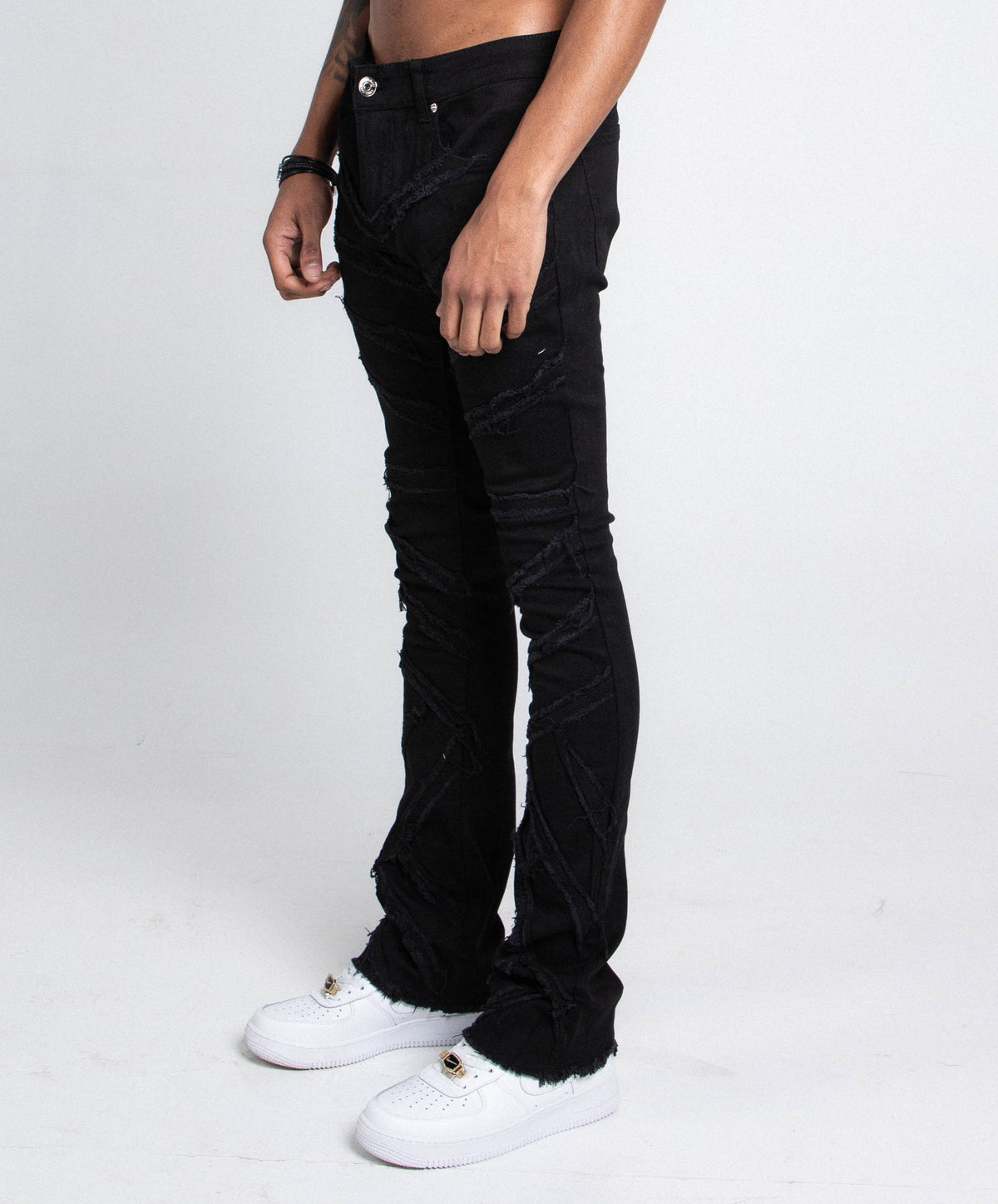 Shredded Distressed Skinny Jeans