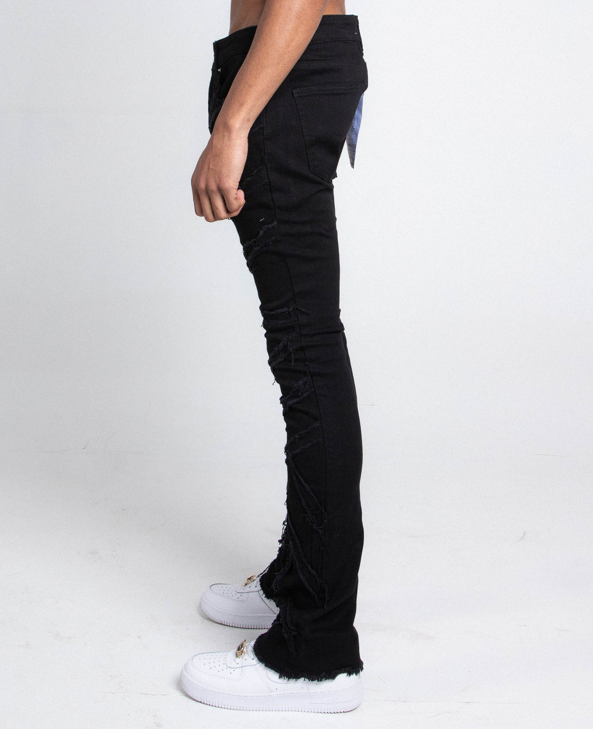 Shredded Distressed Skinny Jeans