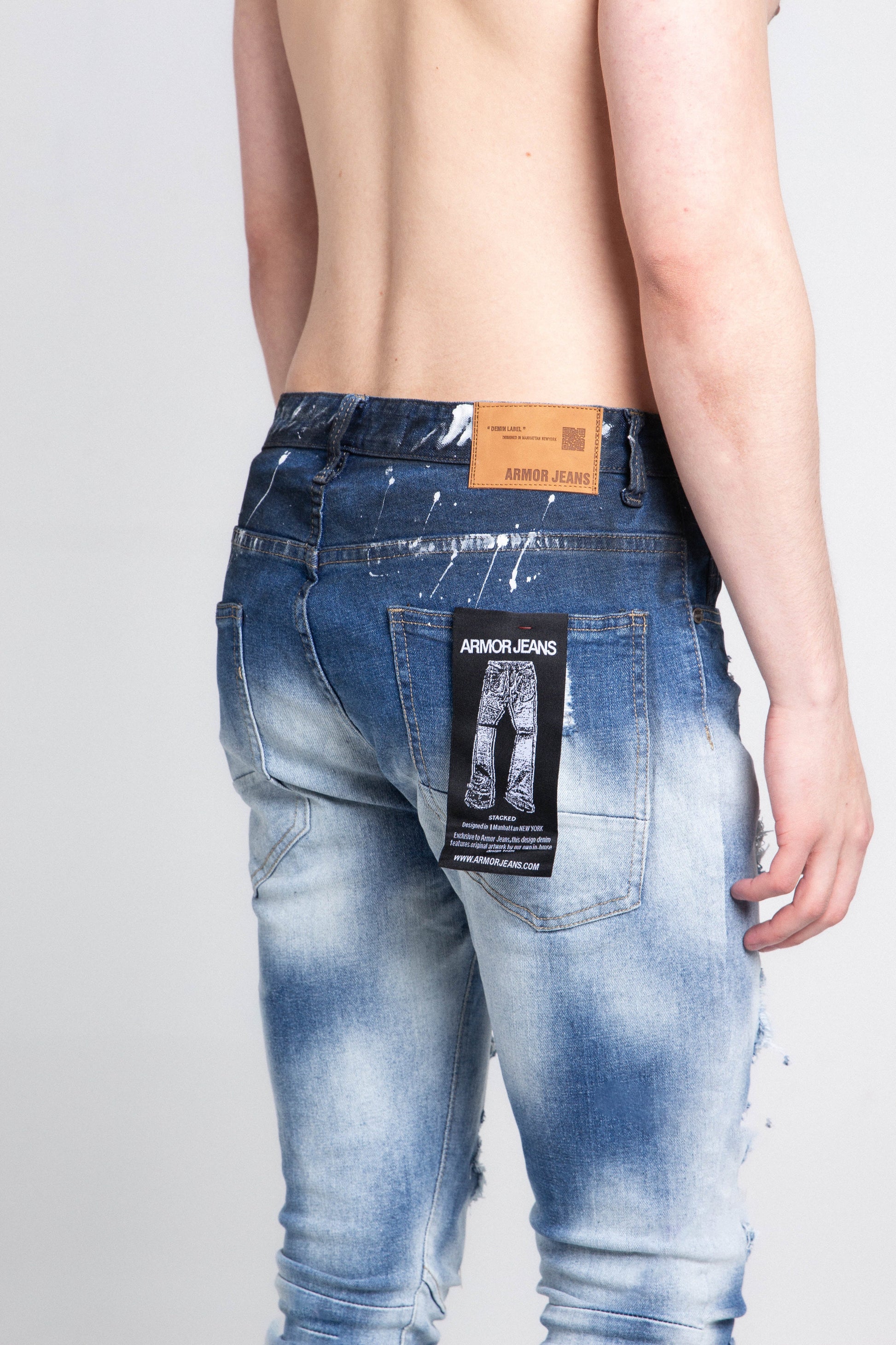 CASUAL FADED WASH SKINNY JEANS