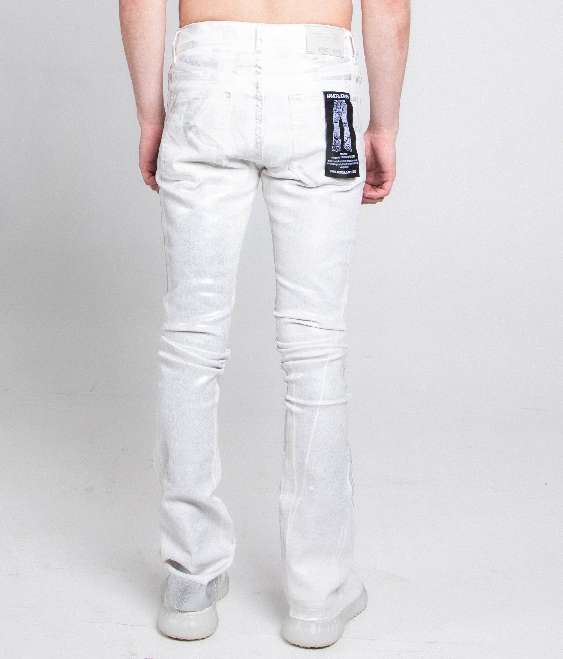 White Distressed Skinny Jeans