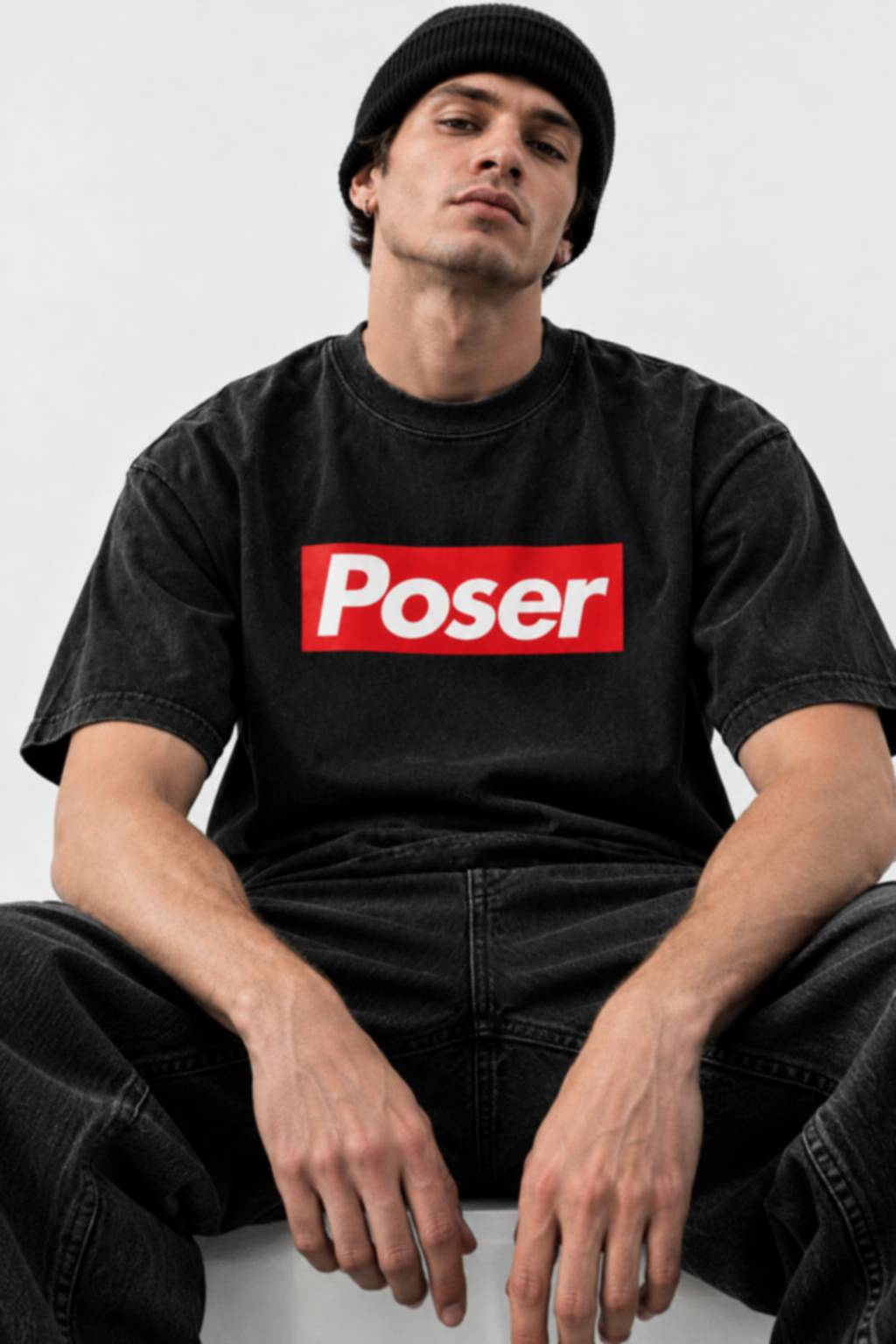 Classic Crew Neck Combed Mercerized T-shirt - Poser