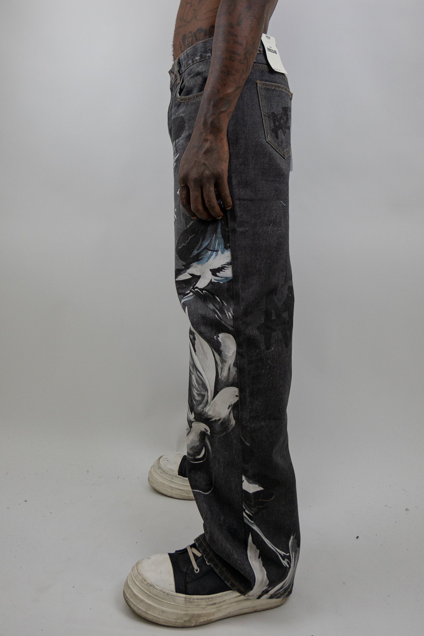 Graphic Printed Baggy Jeans