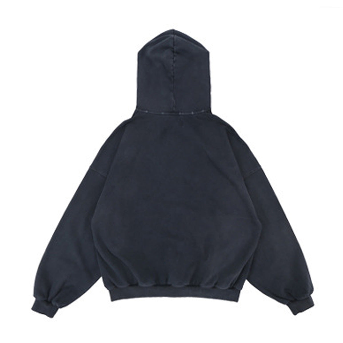 Oversized Heavyweight Distressed Hoodie W Reversed Pocket - Premium Streetwear Sweatshirt