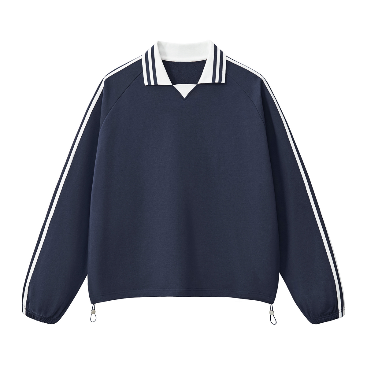 Loose-Fit Heavyweight Contrast Collar Sweatshirt
