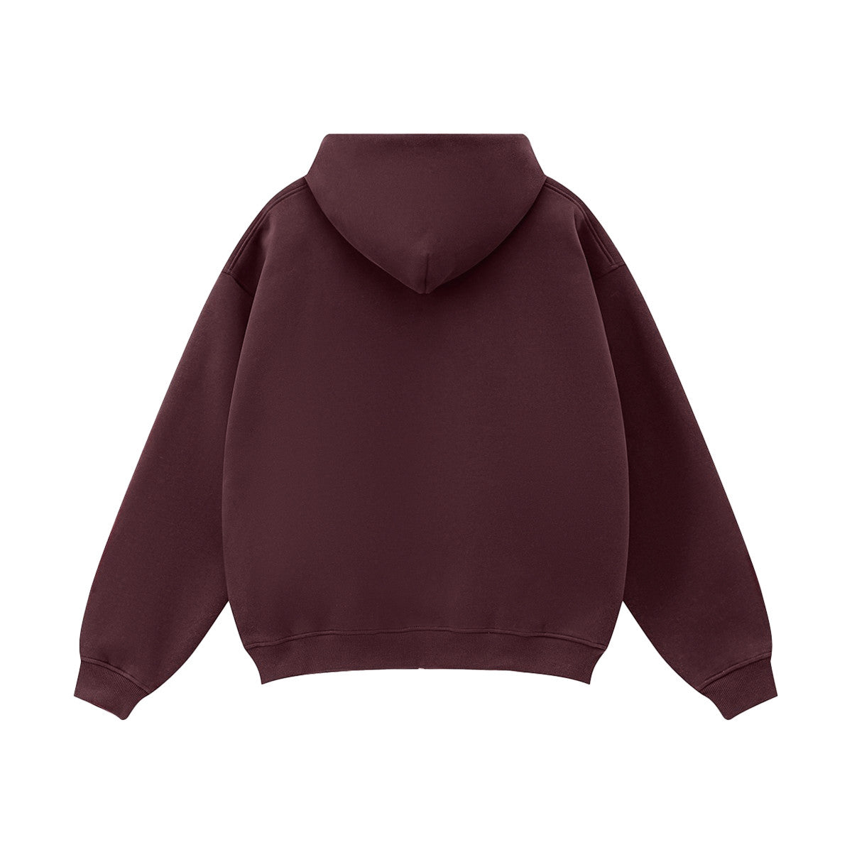 Heavyweight Fleece Zip-Up Oversized Hoodie - Casual Streetwear Zip Sweatshirt