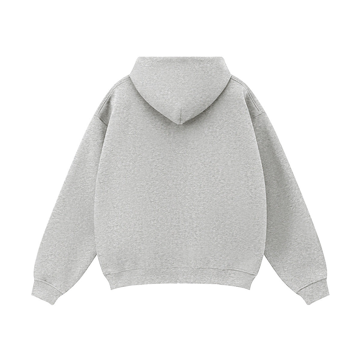 Heavyweight Fleece Zip-Up Oversized Hoodie - Casual Streetwear Zip Sweatshirt