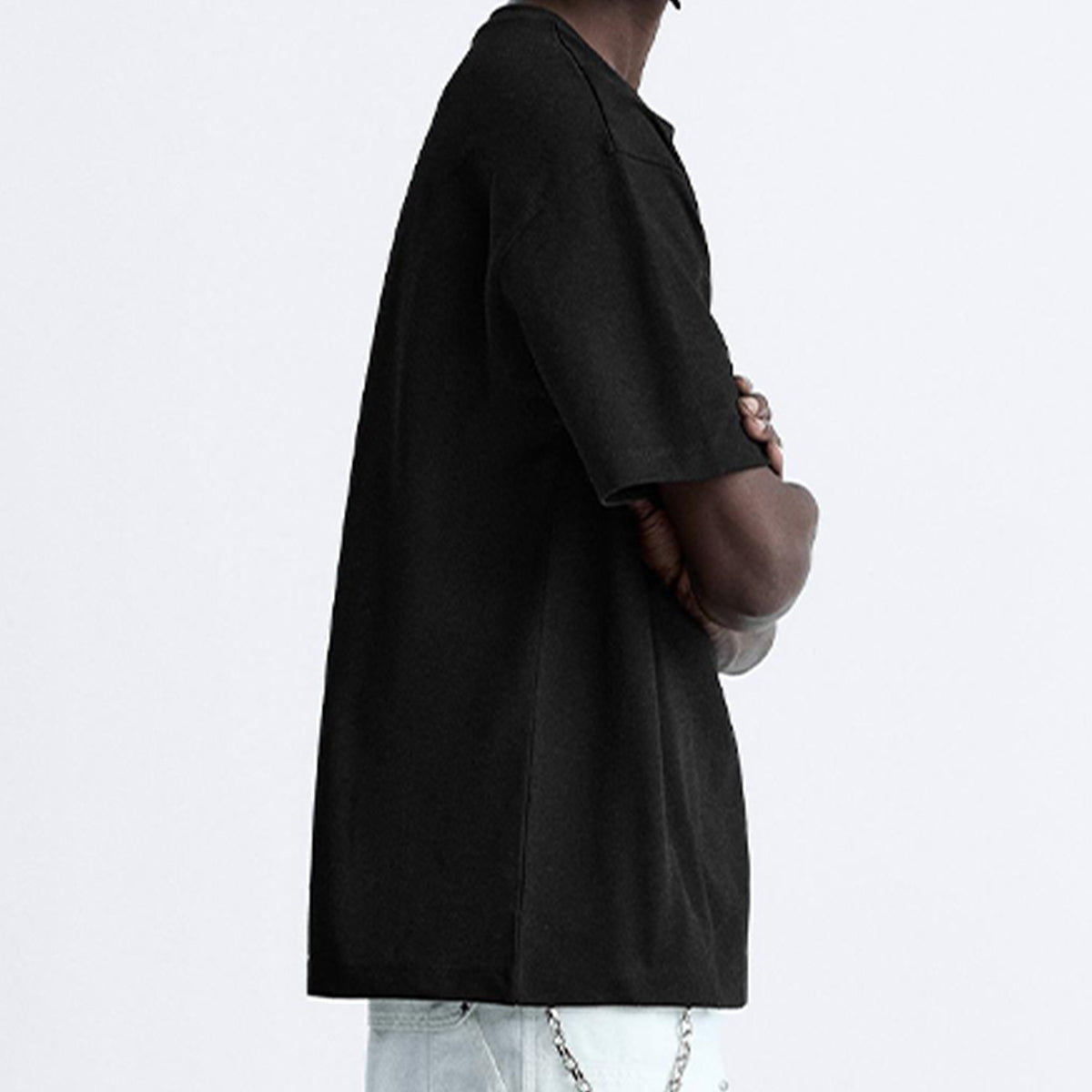 Relaxed Fit Graphic T-shirt - Anti-Hater Statement Tee