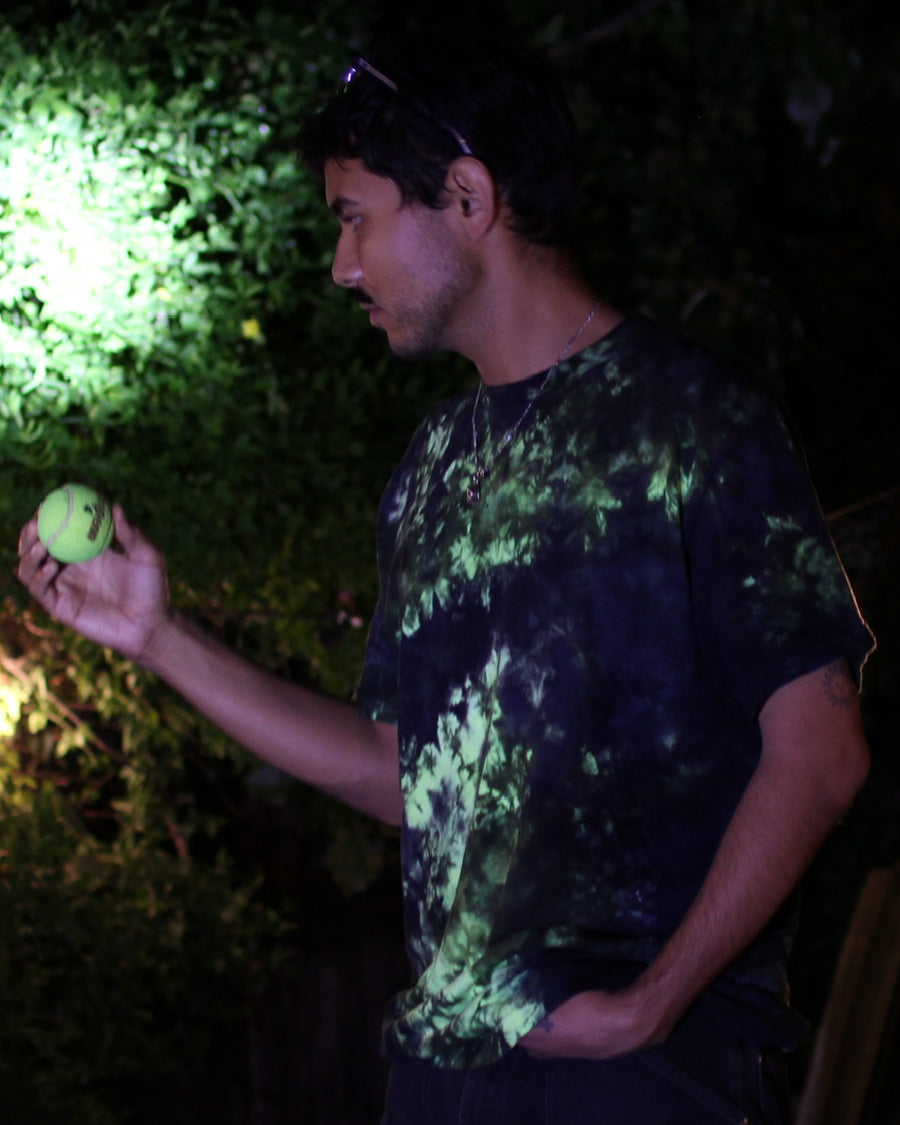 CRYSTAL DYED T-SHIRT Firefly (Fluorescent)
