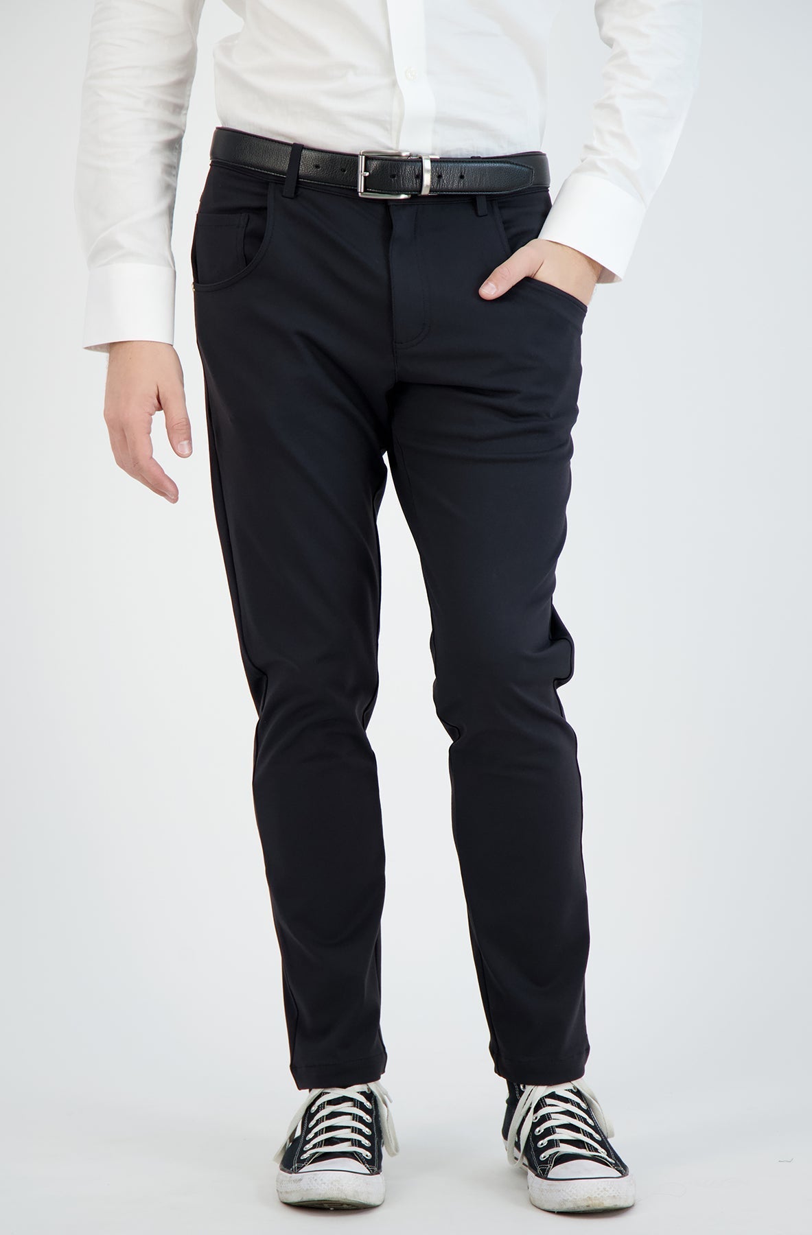 Super - Stretch Men's Chinos //Casual// Black - Performance Collection