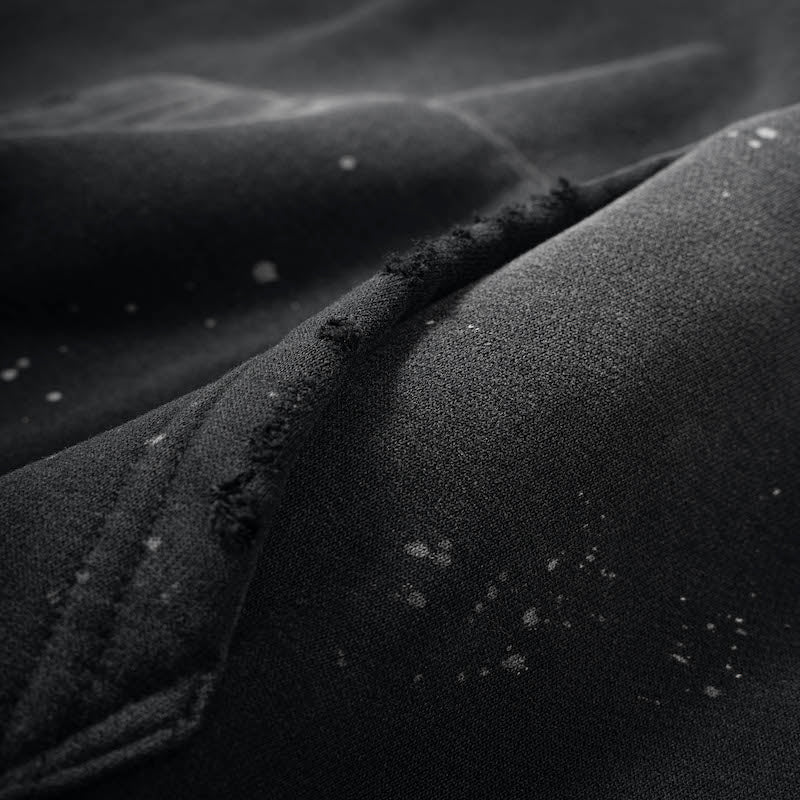 Heavyweight Vintage Wash Frayed Fleece Hoodie