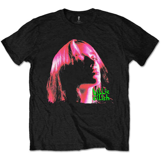 Billie Eilish Neon Shadow Pink T-Shirt