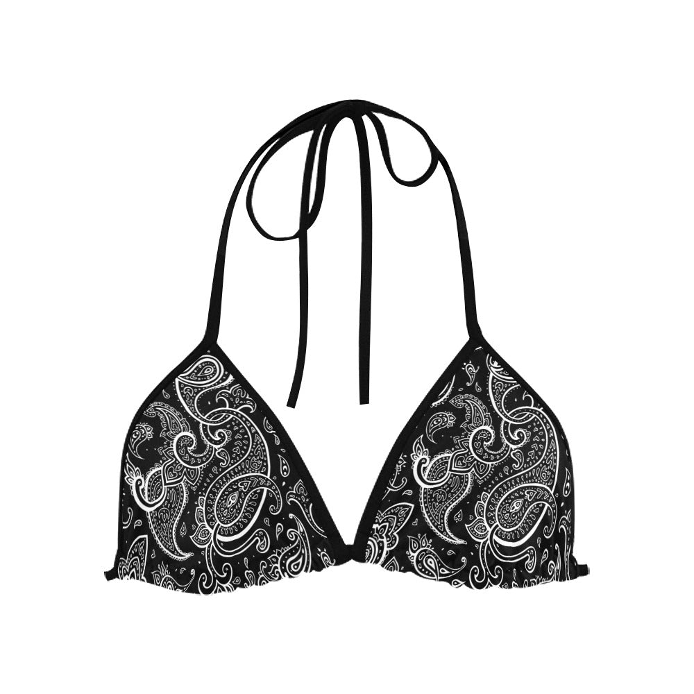 Paisley Retro Bikini Top & Bottoms