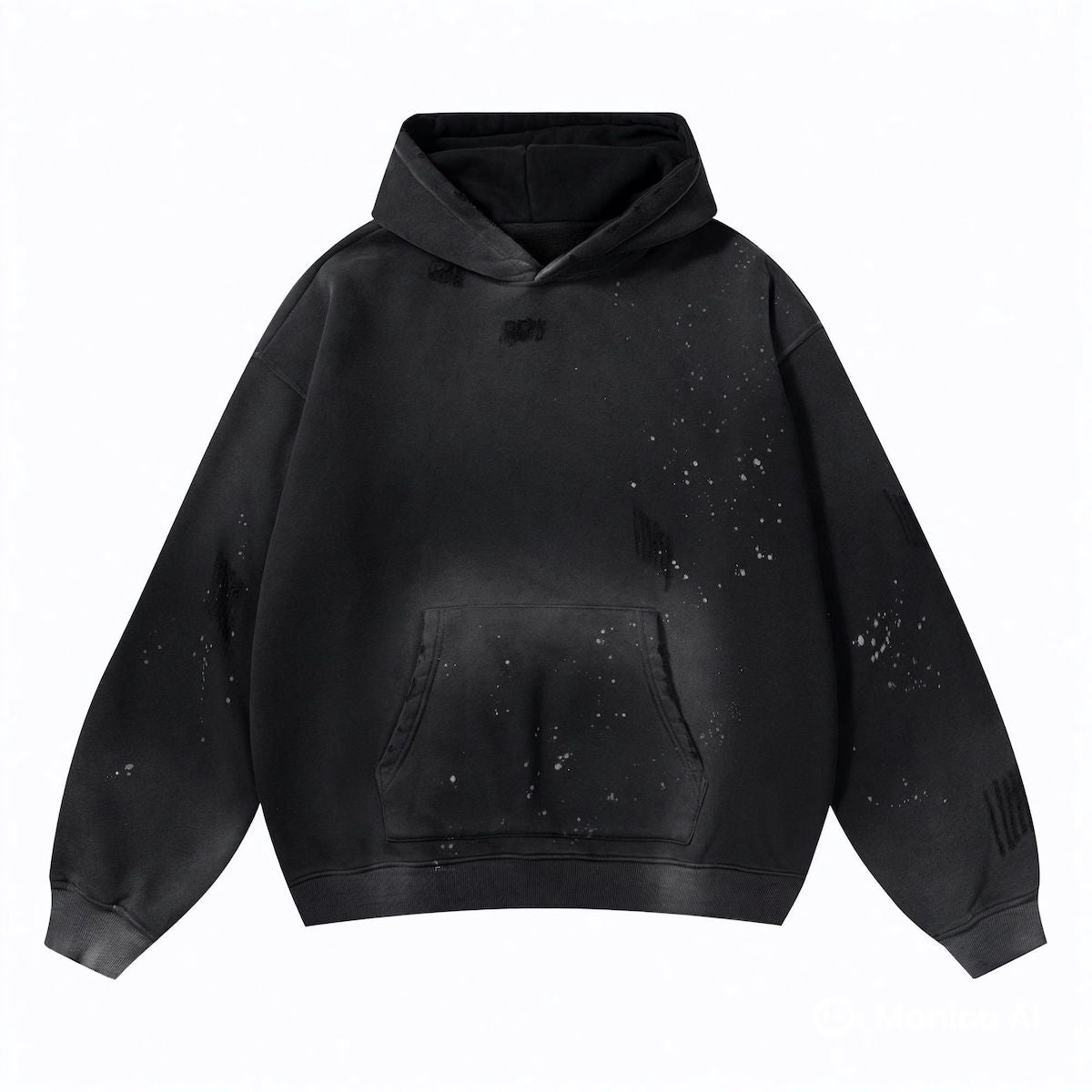 Heavyweight Vintage Wash Frayed Fleece Hoodie