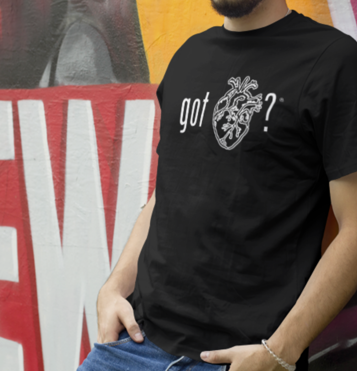 Got Heart? Graphic T-Shirt — Got Milk Parody Retro Tee