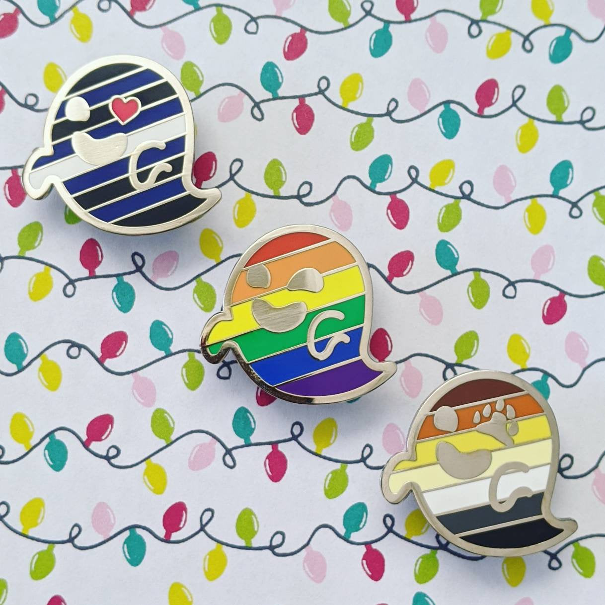 Gaysper (LGBTQIA+ pride) hard enamel pin