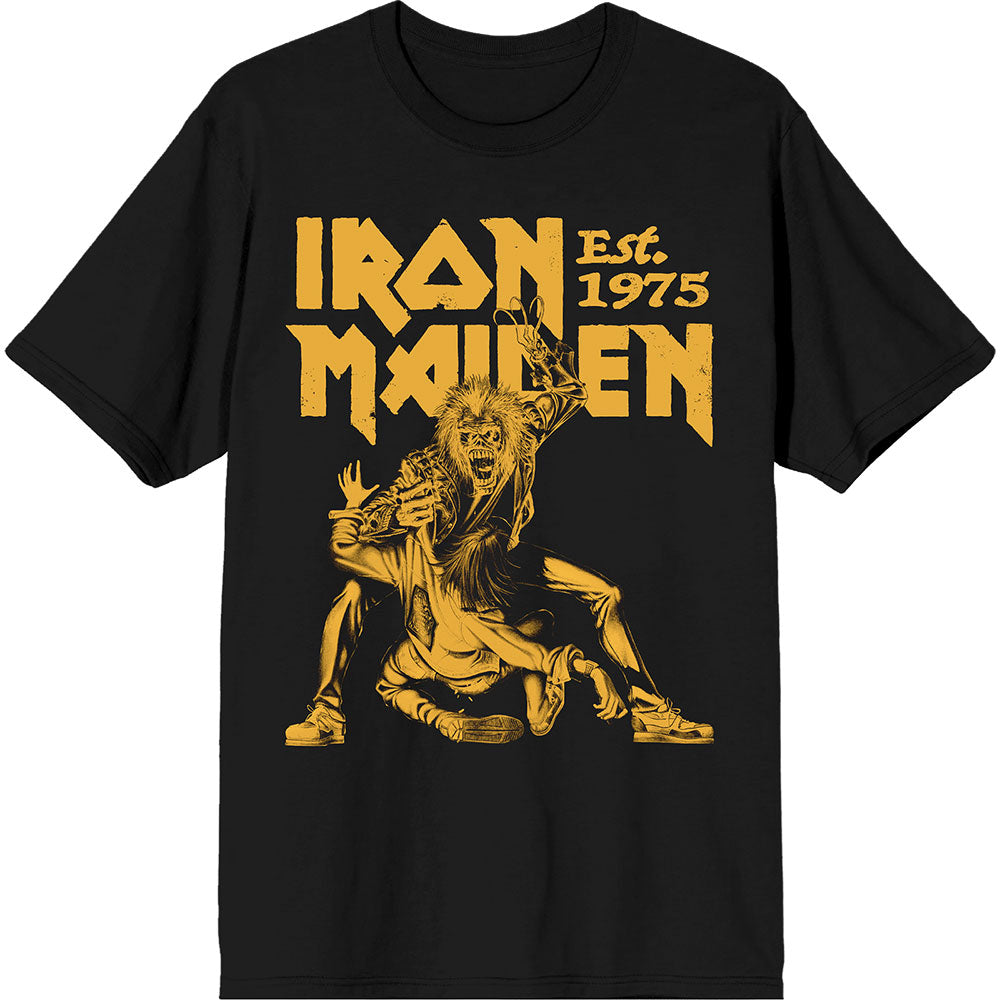 Iron Maiden Est. 1975 Claw Yellow Graphic T-Shirt