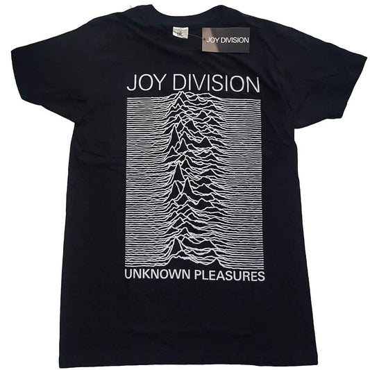 Joy Division Unknown Pleasures White On Black T-Shirt