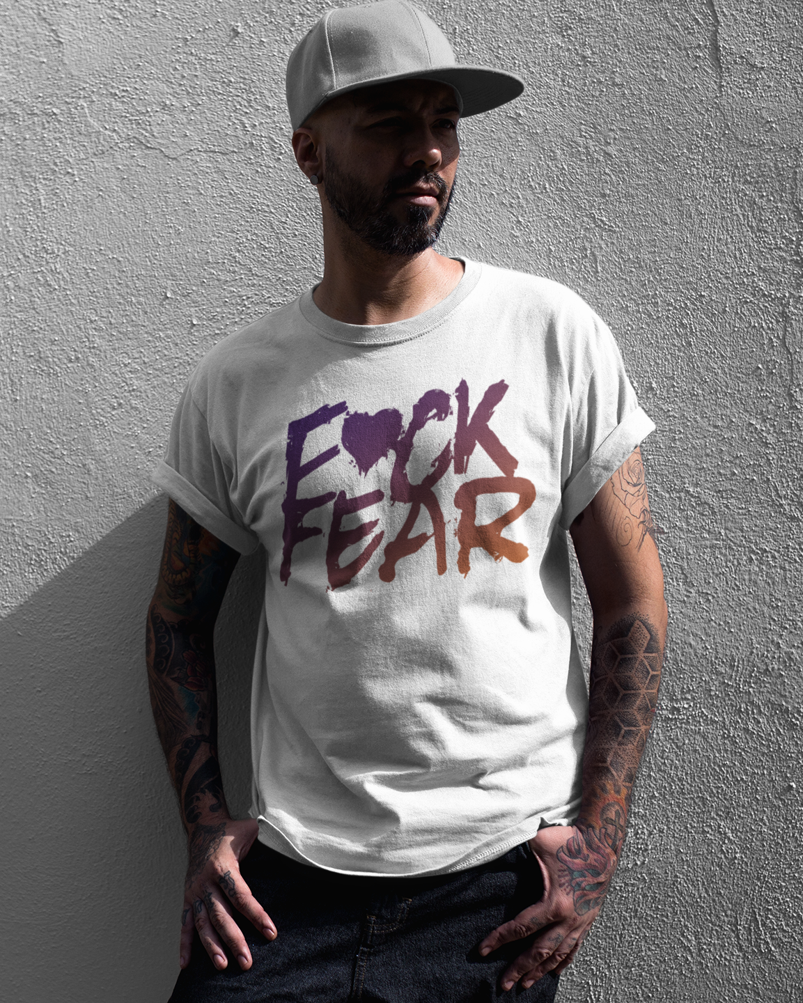 Heavyweight Loose-Fit Graphic T-Shirt - F Fear