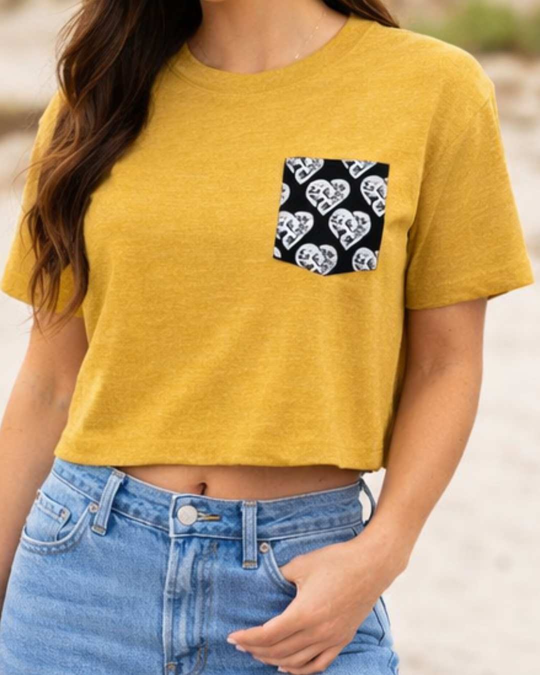 Pattern Pocket Festival Cali Crop