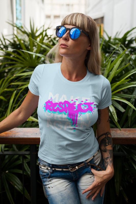 Make Respect Great Again Graffiti Paint-Splash Graphic Tee