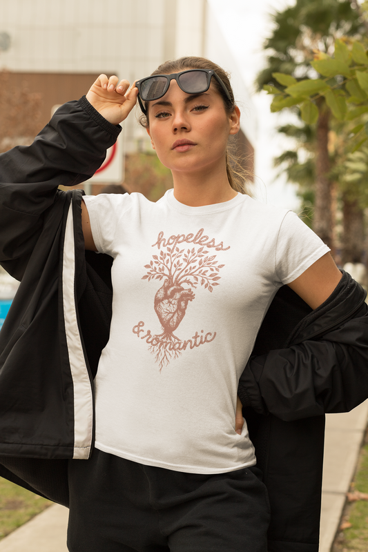Emo T-Shirt 'Hopeless & Romantic'